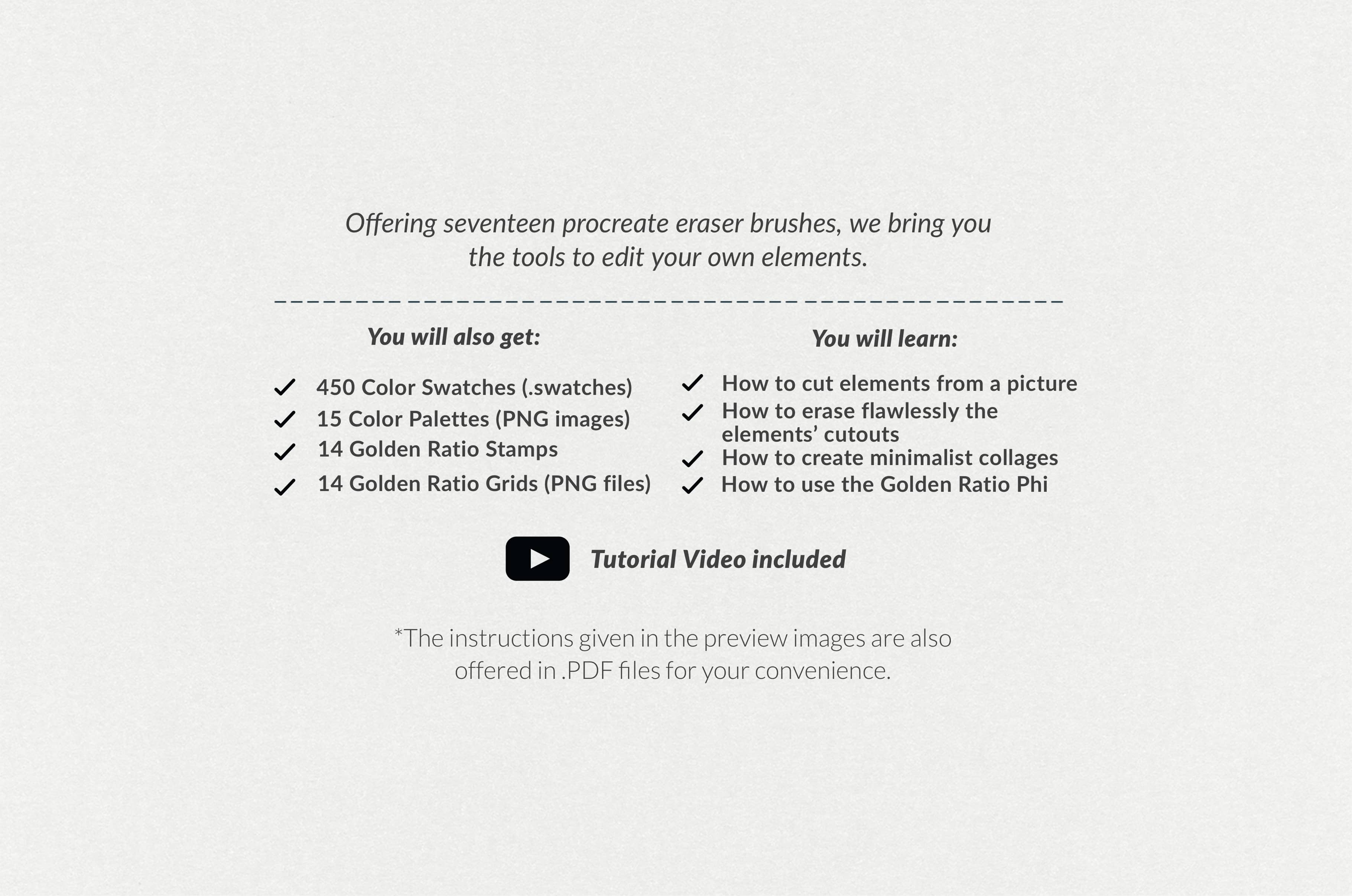 The Collage Eraser Procreate Brushes