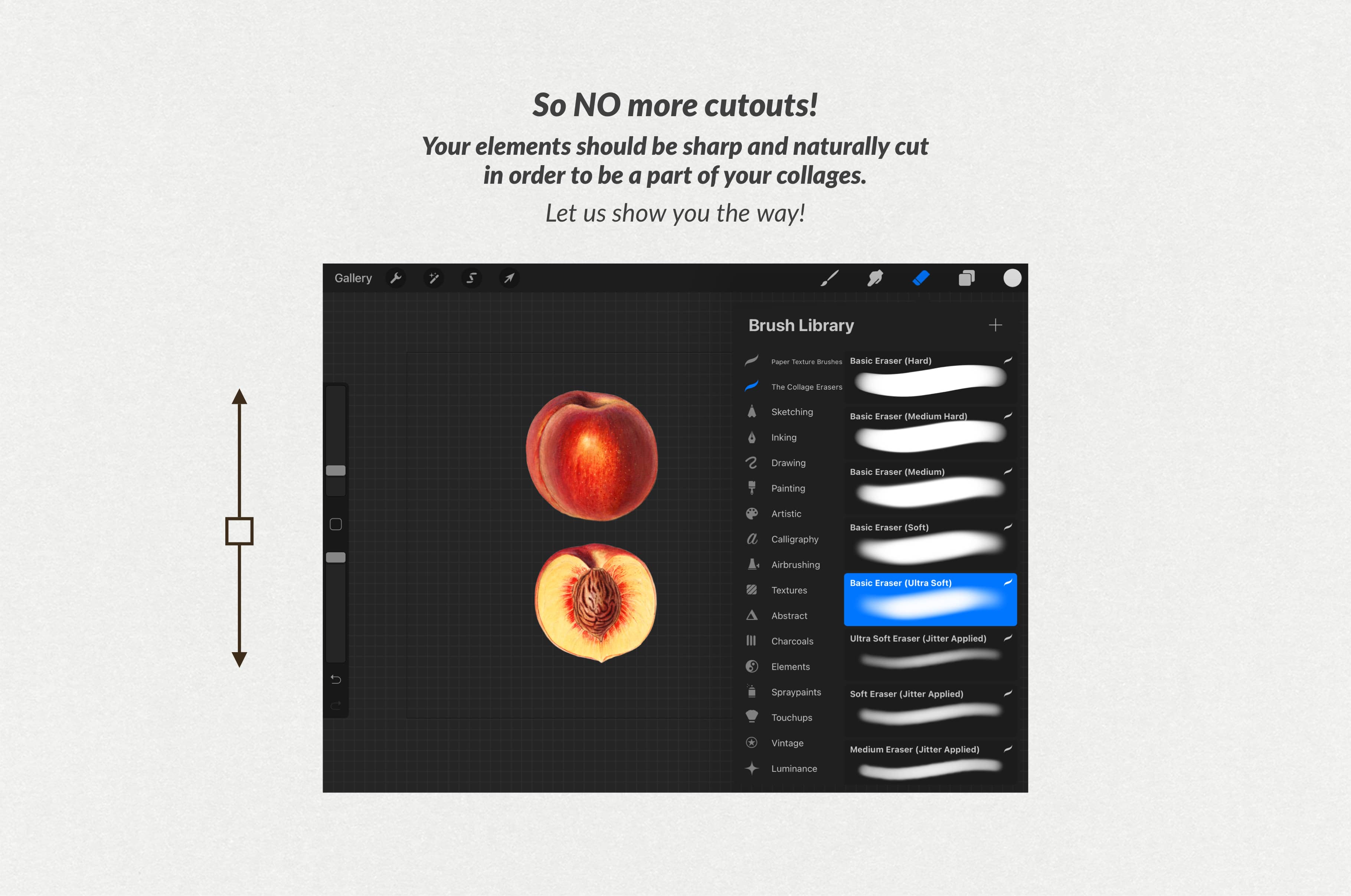 The Collage Eraser Procreate Brushes