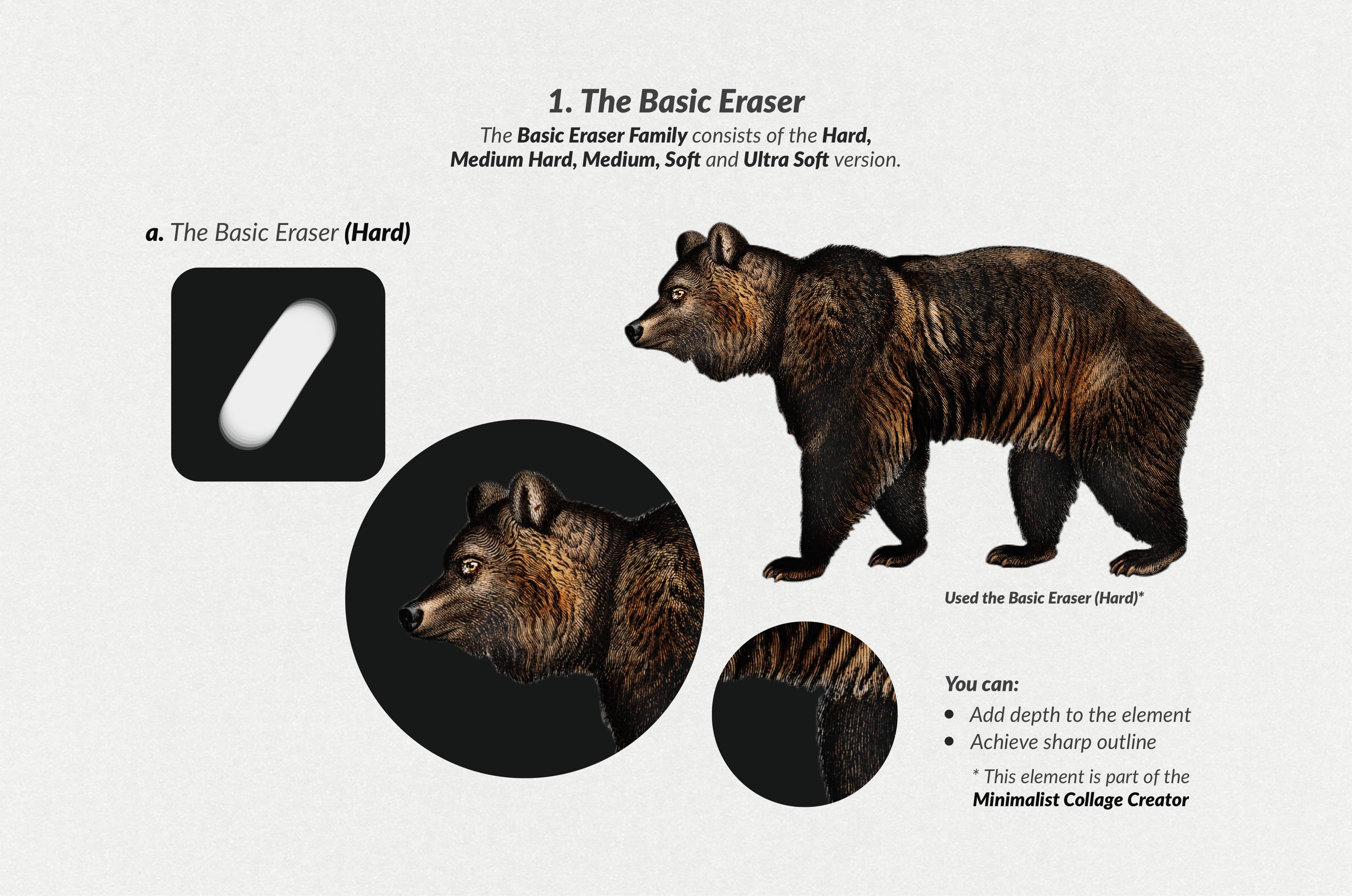 The Collage Eraser Procreate Brushes