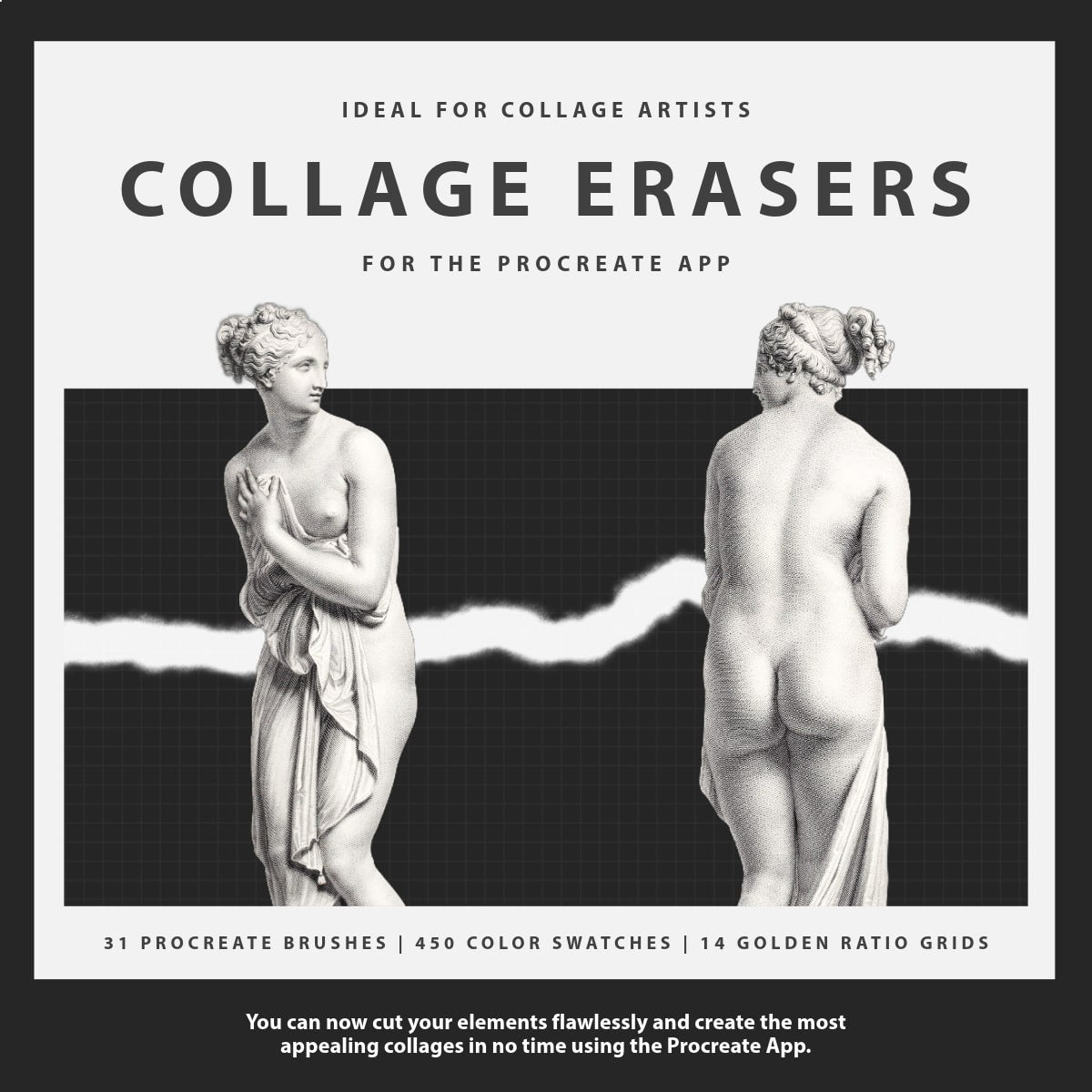 The Collage Eraser Procreate Brushes