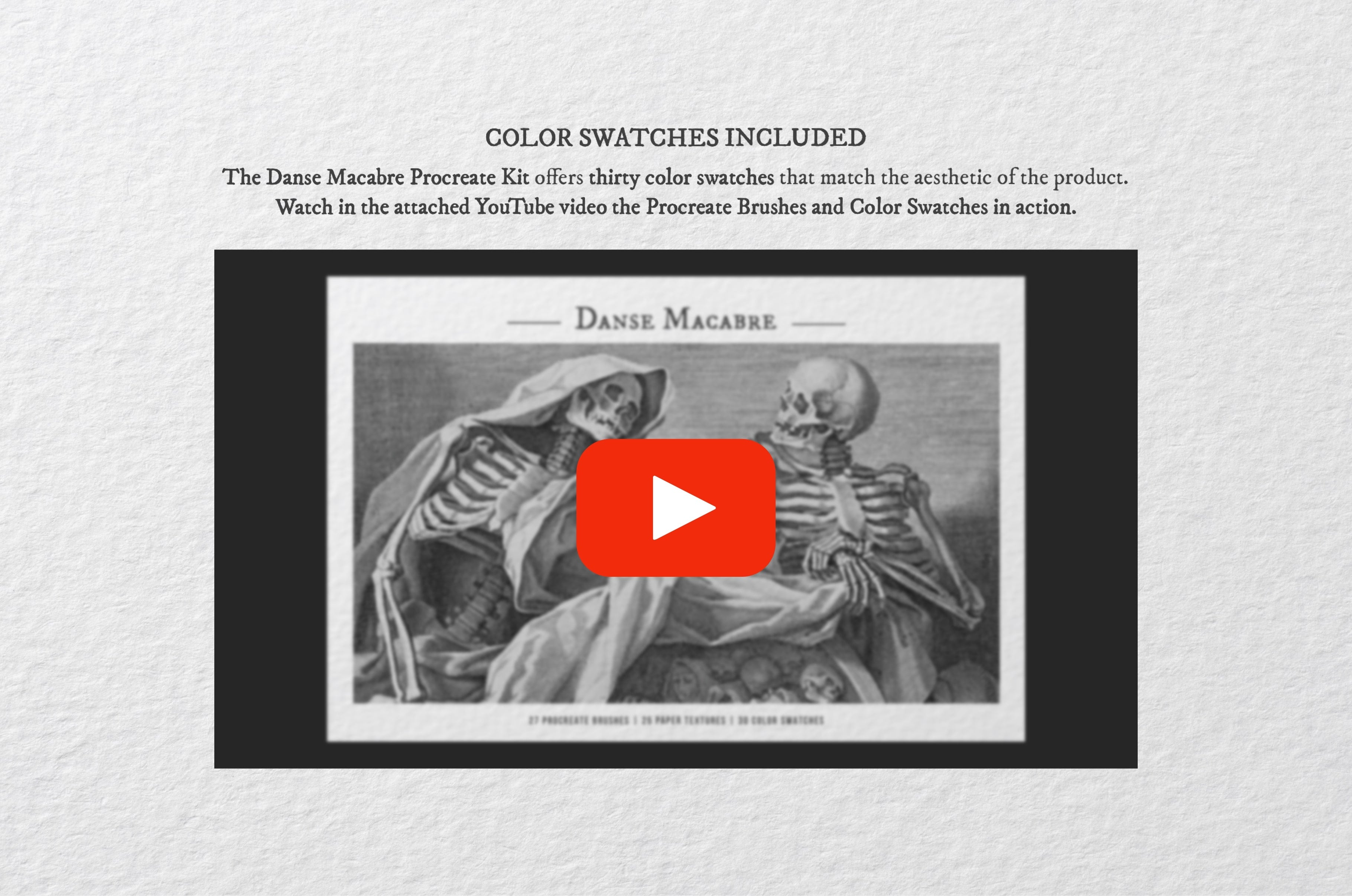 The Danse Macabre Procreate Kit