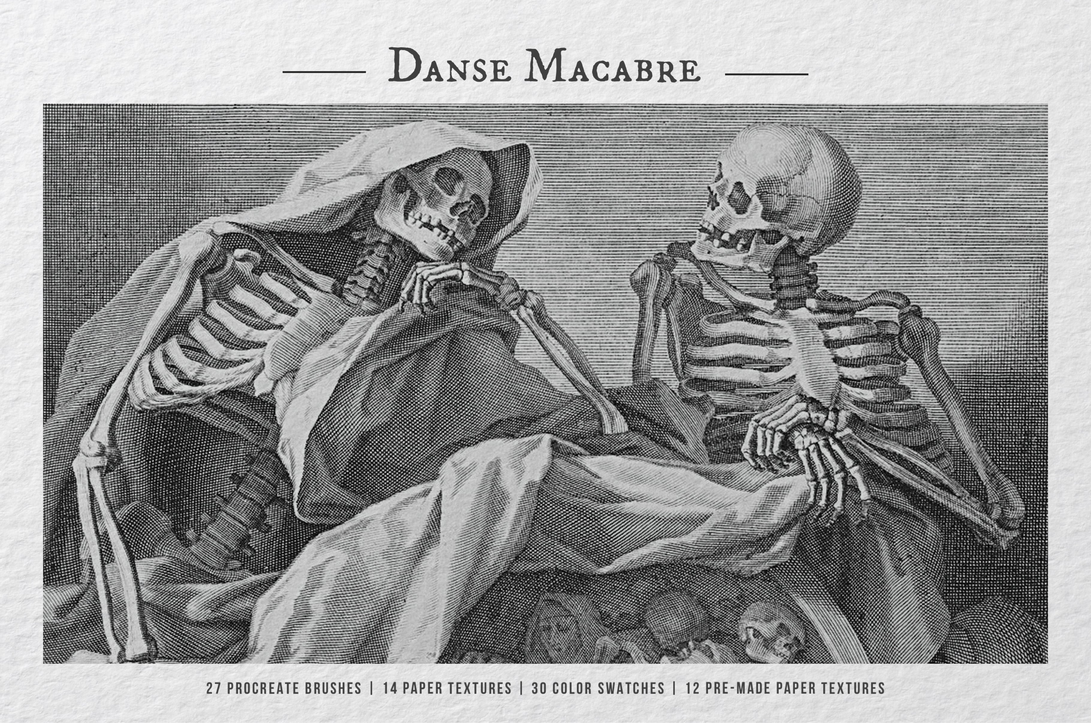 The Danse Macabre Procreate Kit