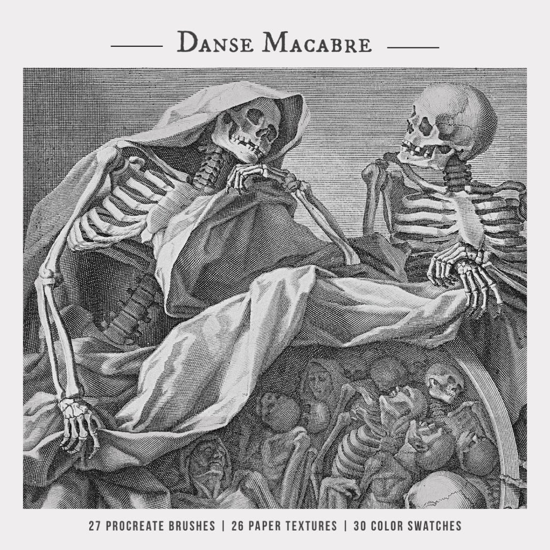 The Danse Macabre Procreate Kit