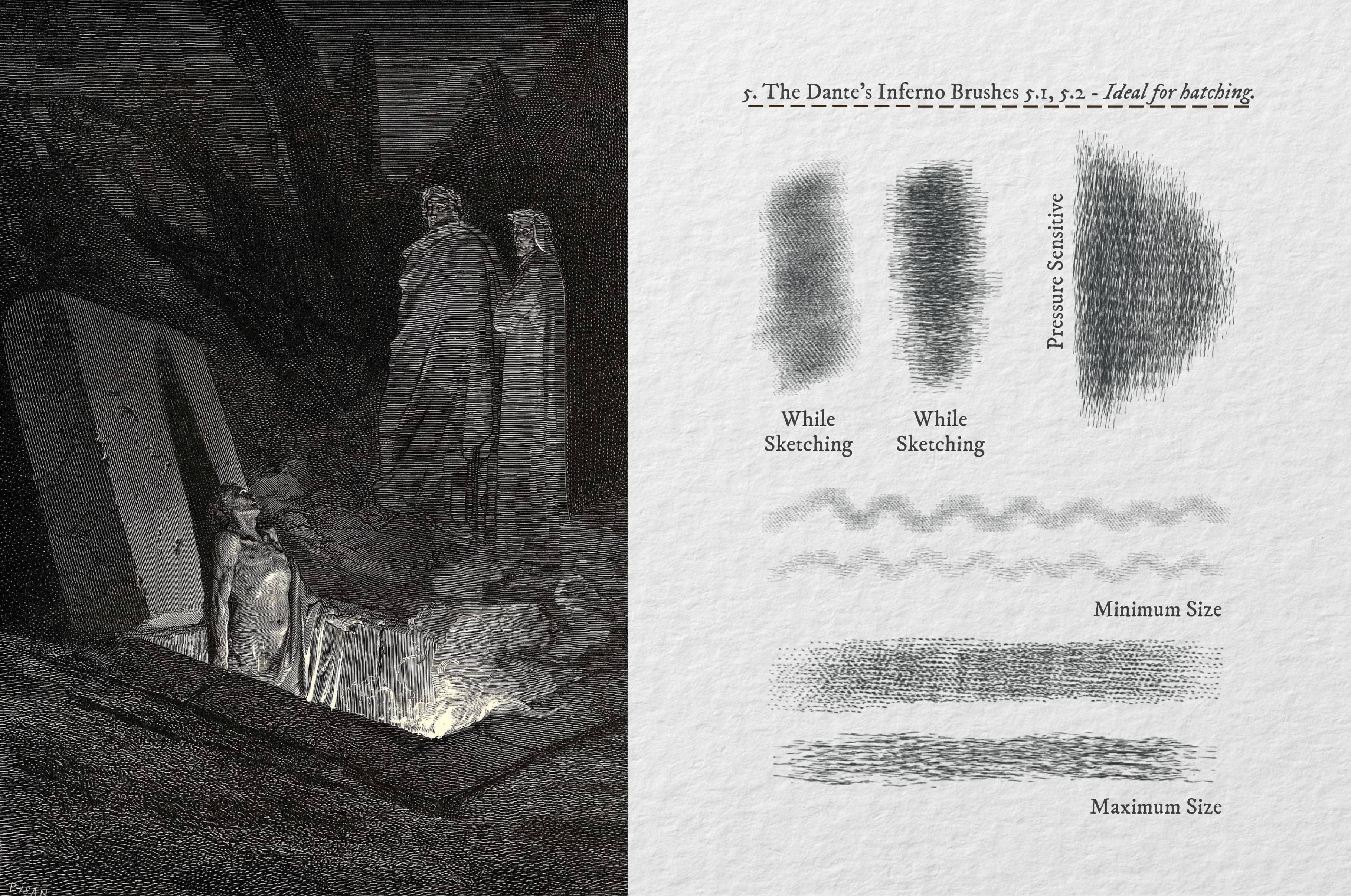 The Dante's Inferno Procreate Kit