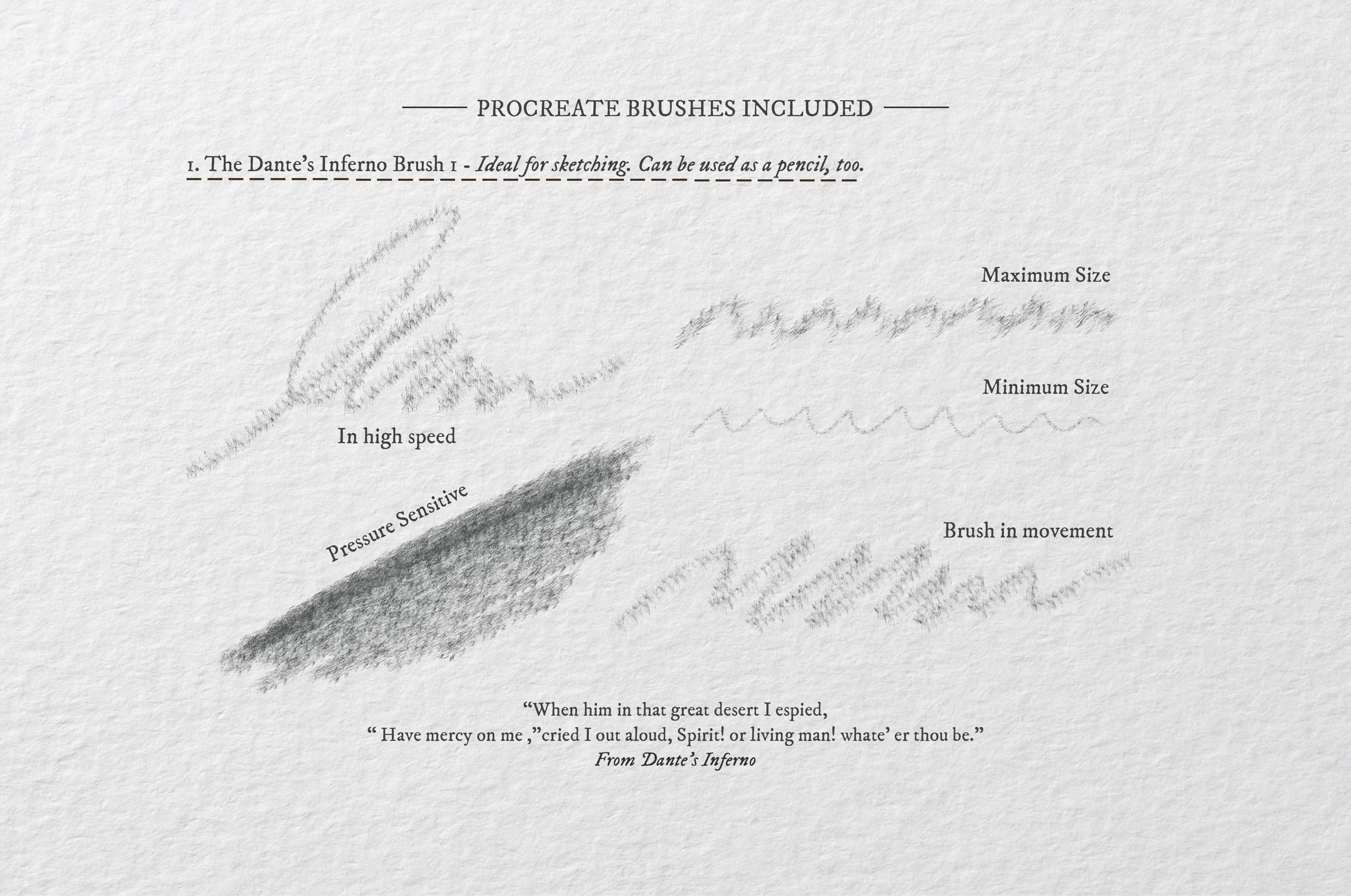 The Dante's Inferno Procreate Kit