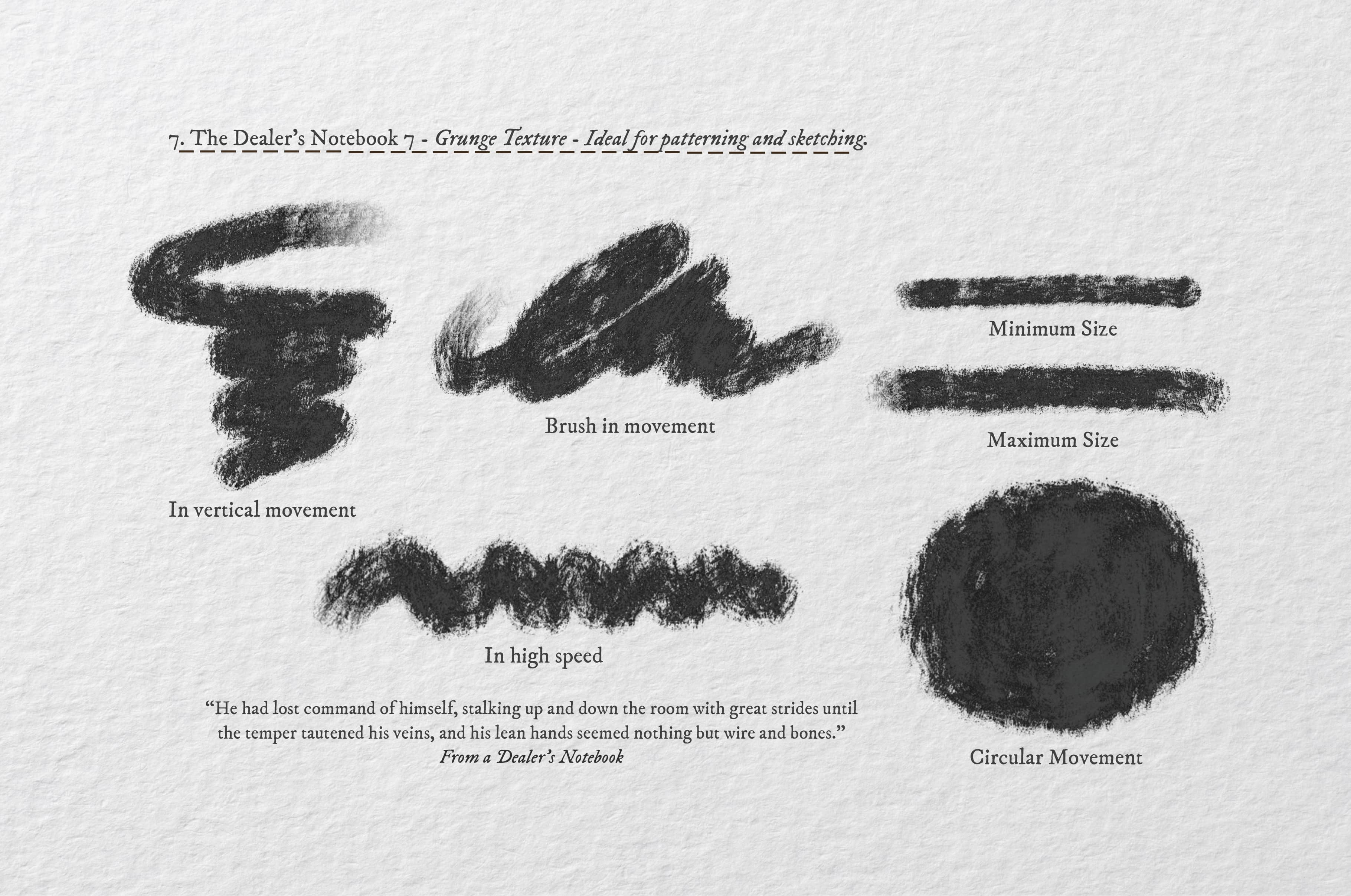 The Dealer's Notebook Procreate Kit