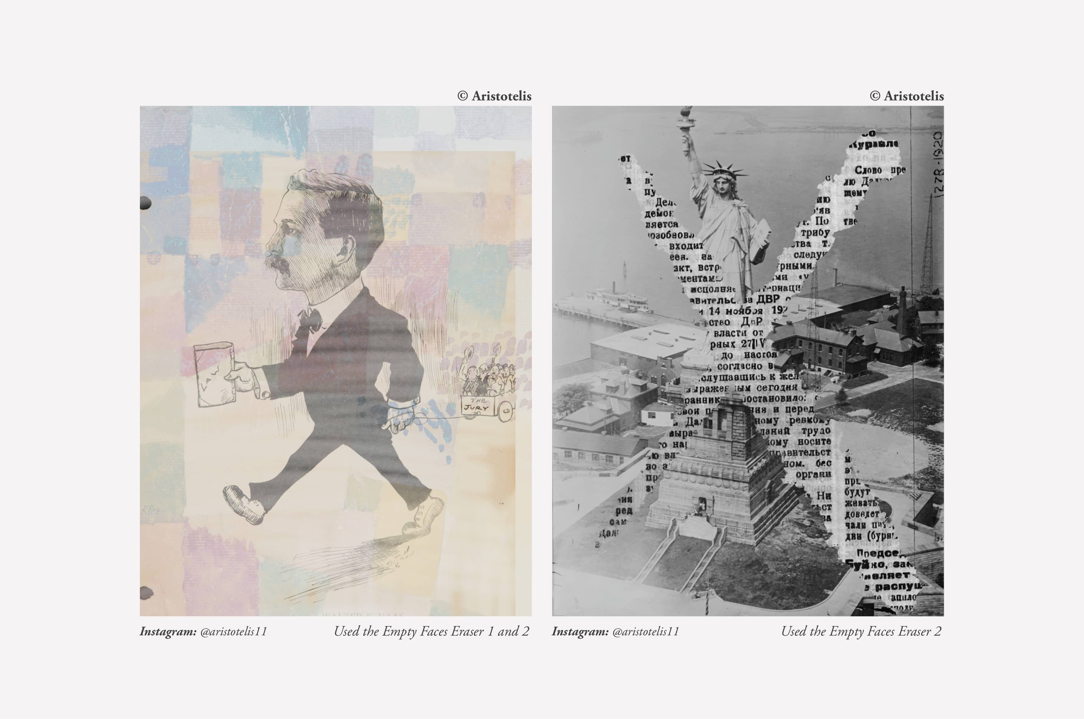 The Empty Faces Collage Creator & Procreate Erasers