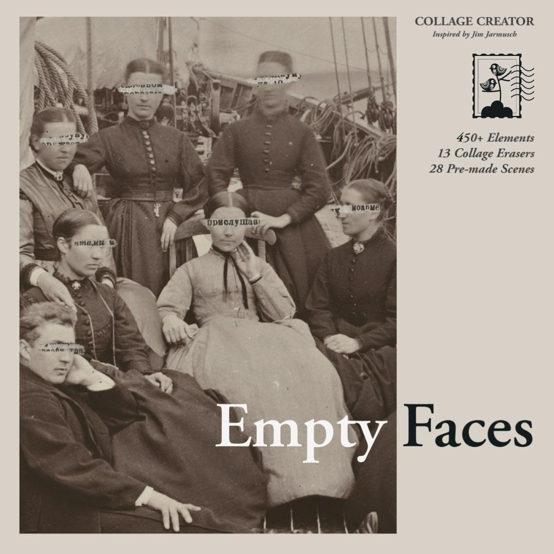 The Empty Faces Collage Creator & Procreate Erasers
