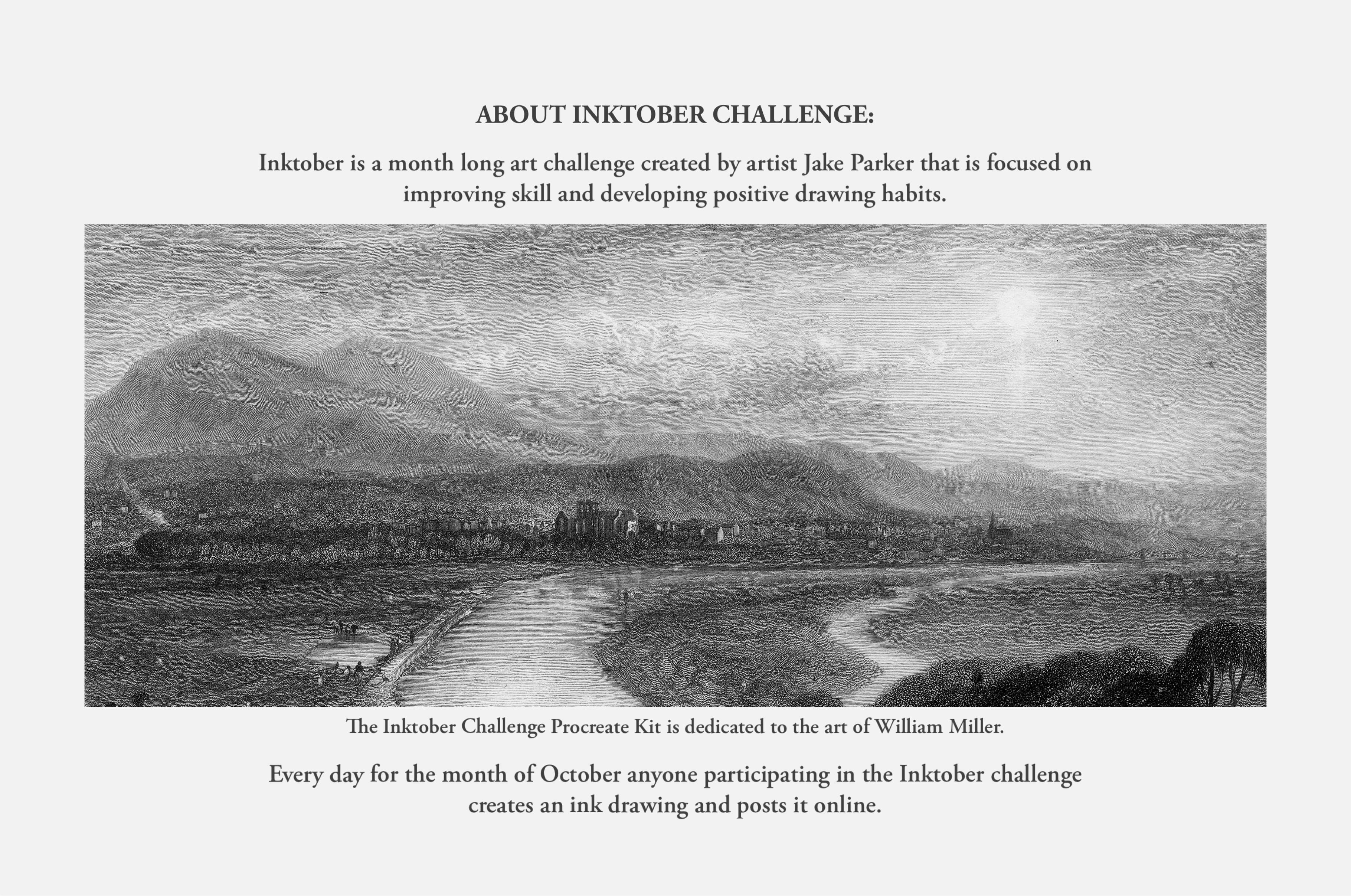 The Inktober Challenge Procreate Kit (2023)