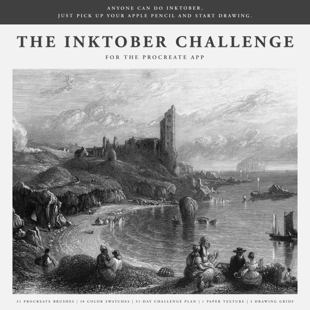 The Inktober Challenge Procreate Kit (2023)