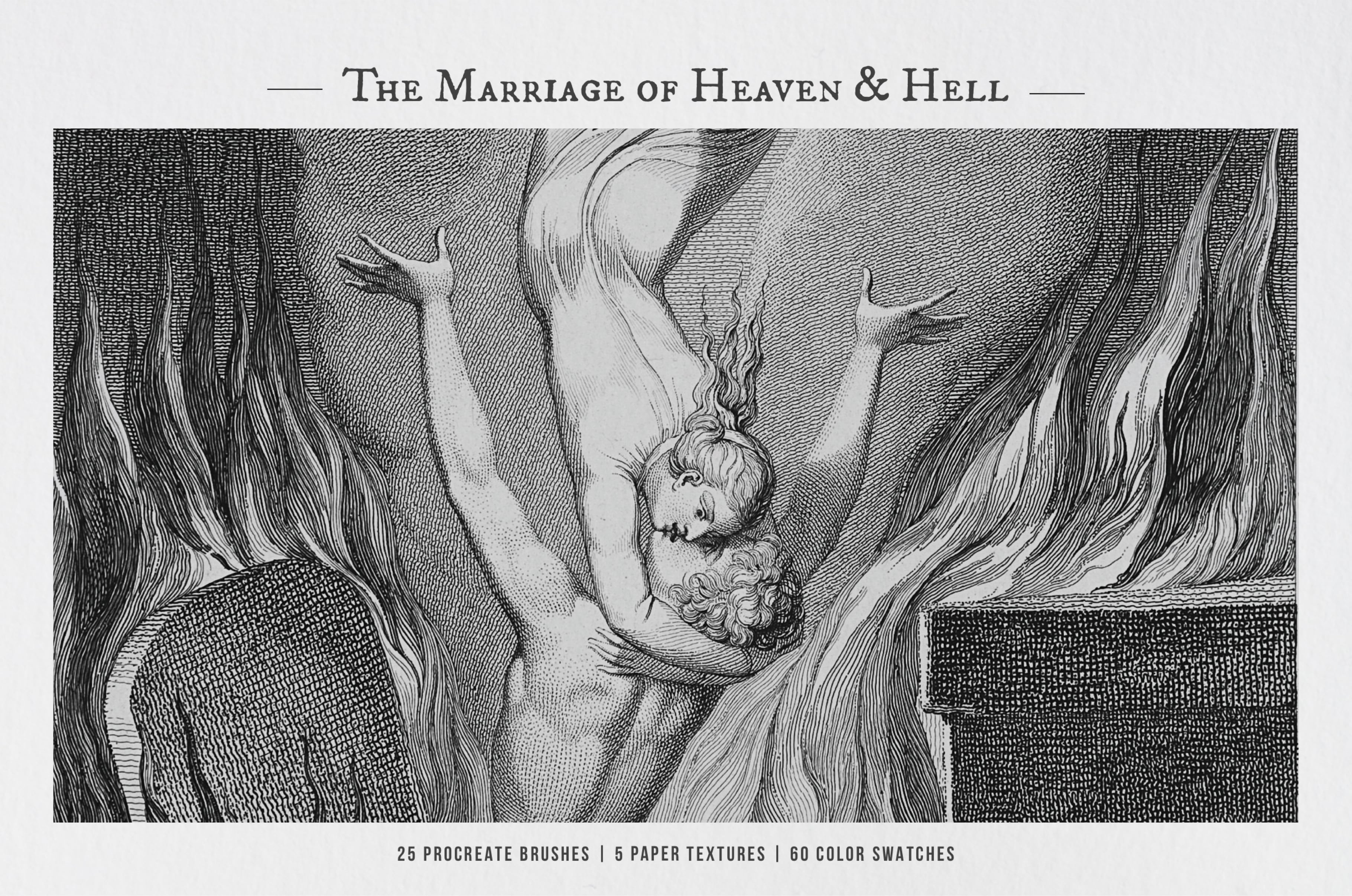 The Marriage of Heaven & Hell Procreate Kit