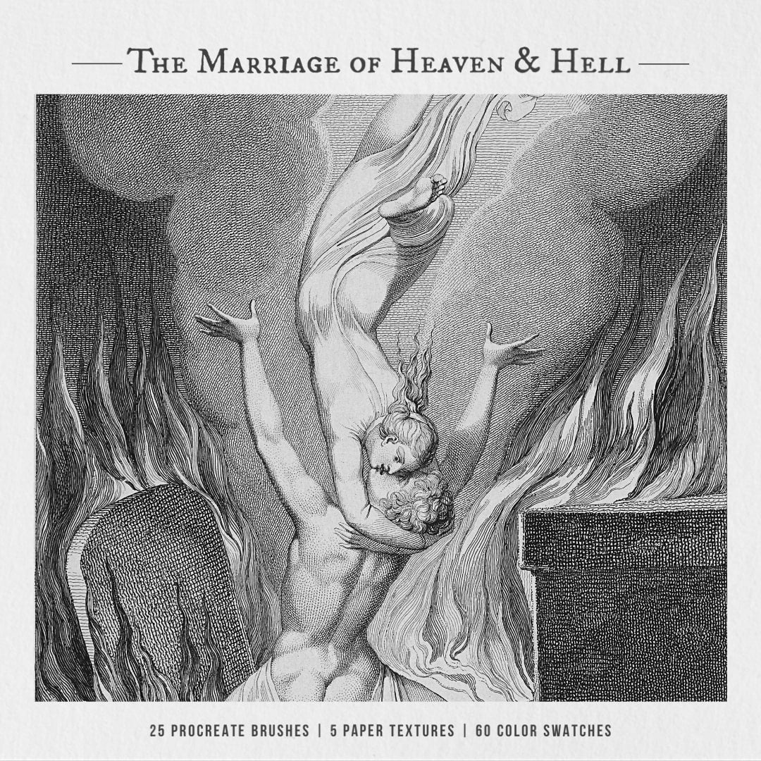 The Marriage of Heaven & Hell Procreate Kit