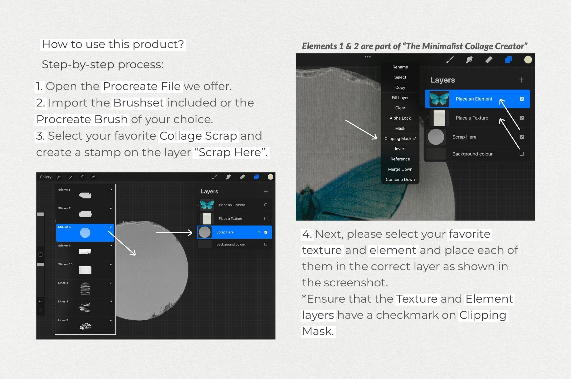 The Procreate Collage Scrap Creator