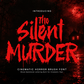 The Silent Murder - Cinematic Horror Brush Font