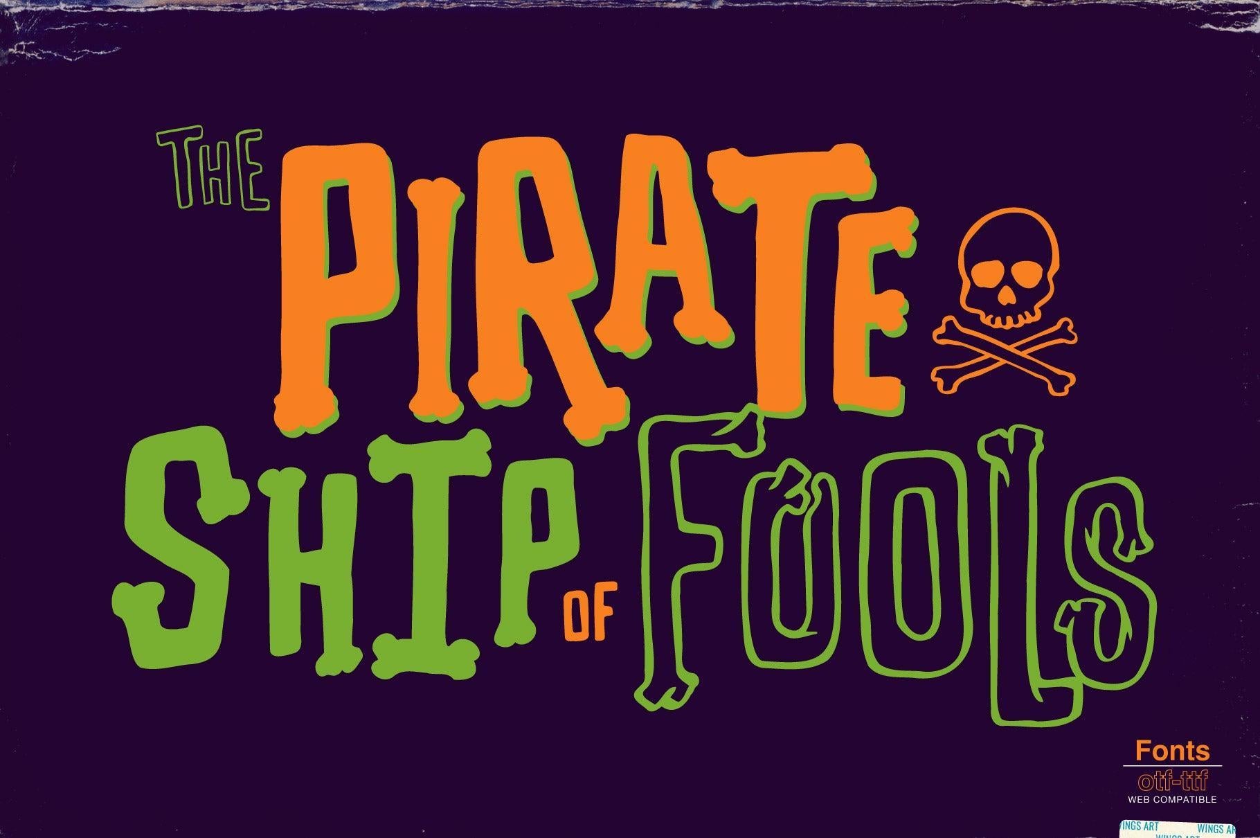 Them Bones: A Spooky Novelty Font