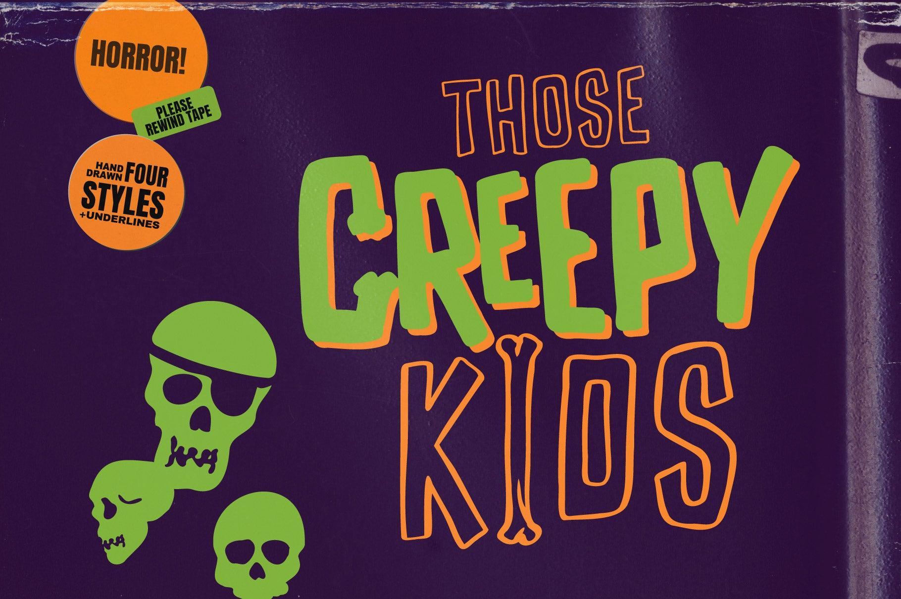 Them Bones: A Spooky Novelty Font