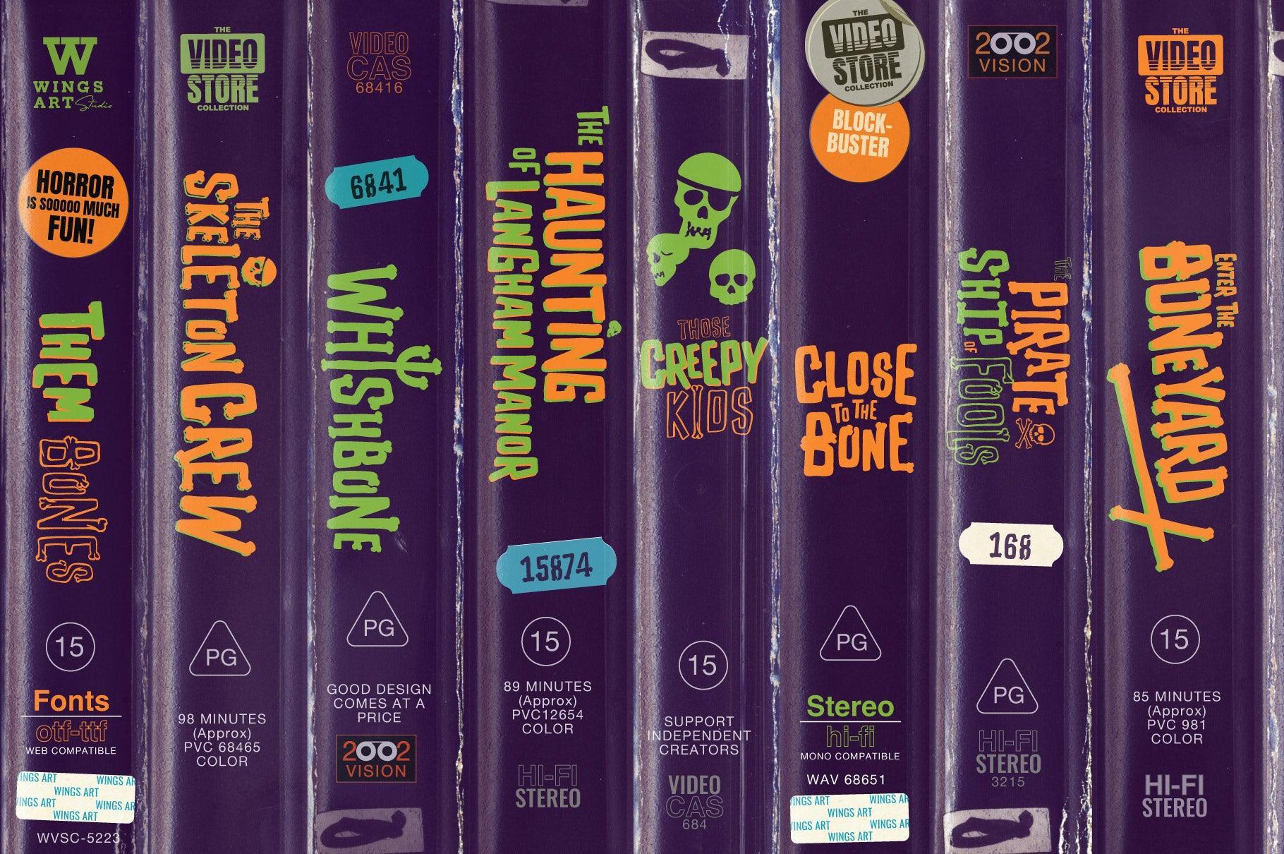 Them Bones: A Spooky Novelty Font