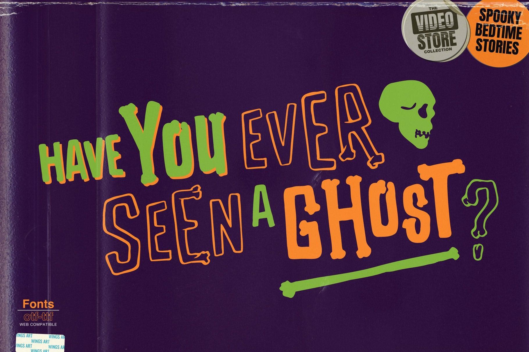 Them Bones: A Spooky Novelty Font