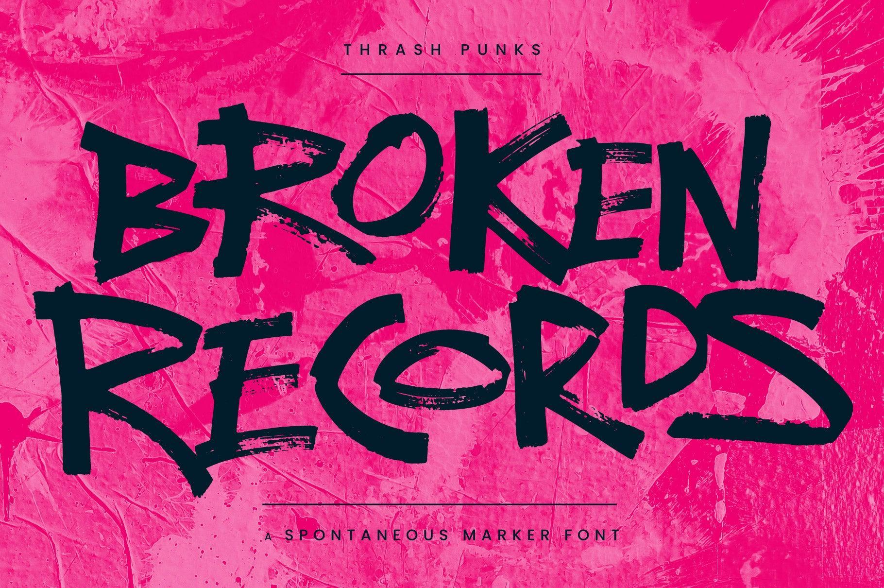 Thrash Punks: Chunky Marker Font