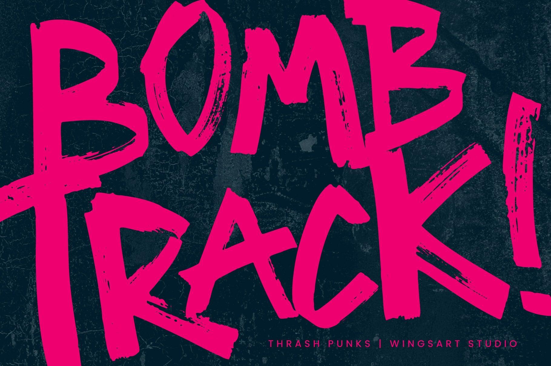 Thrash Punks: Chunky Marker Font