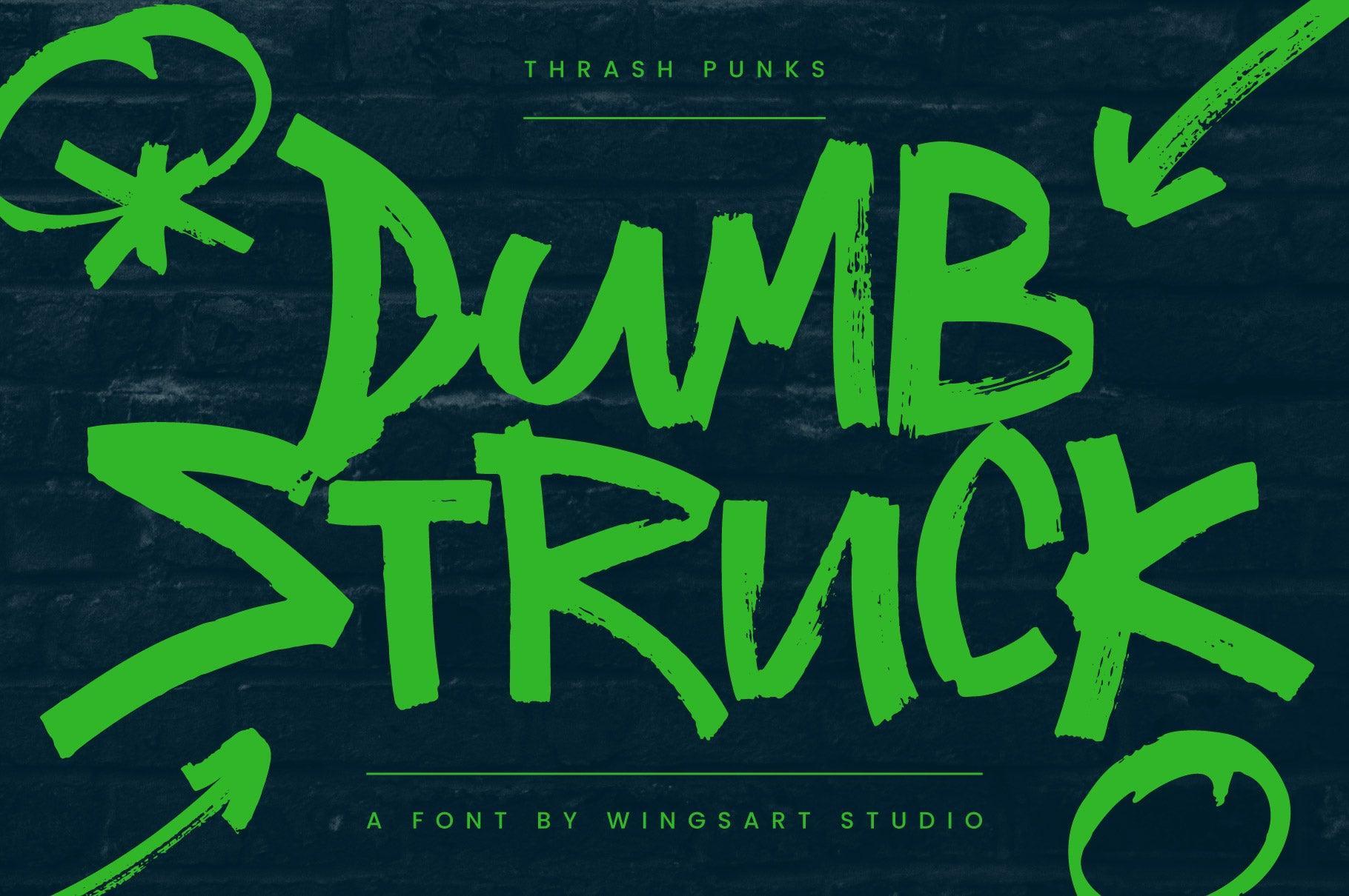 Thrash Punks: Chunky Marker Font