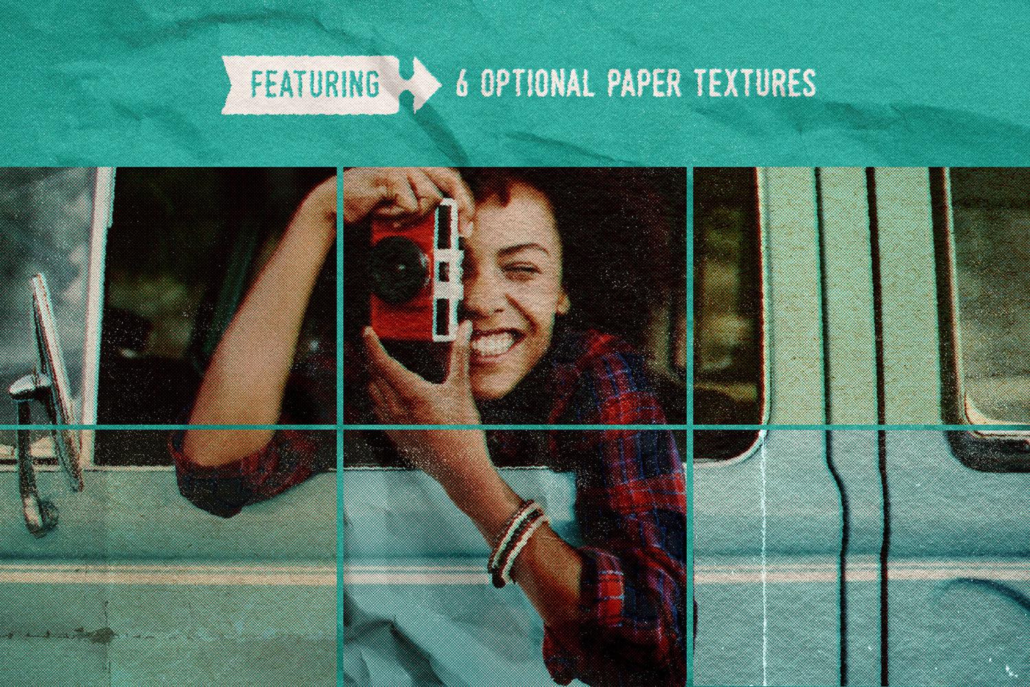 Time-Worn Print Effect