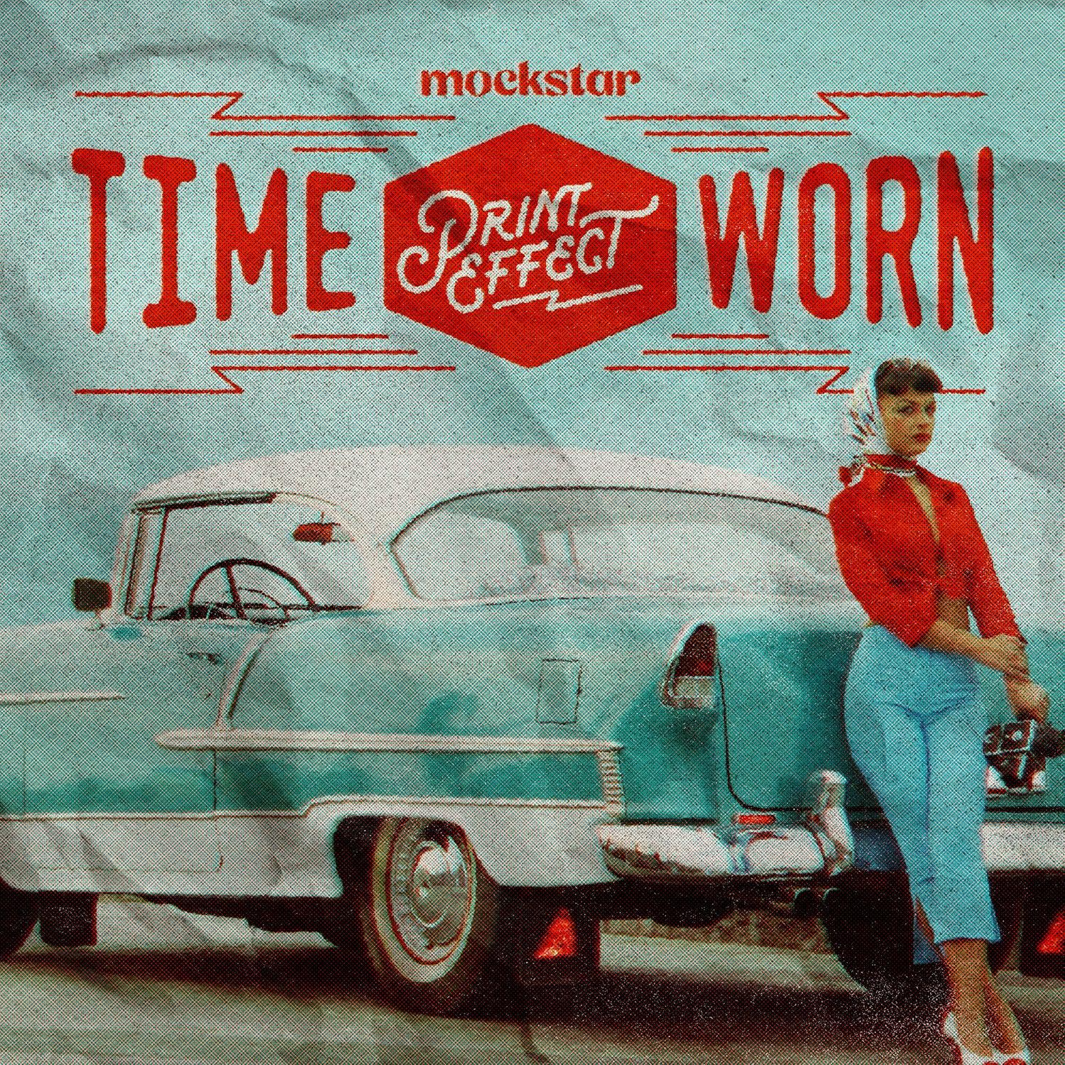 Time-Worn Print Effect