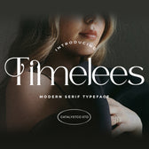 Timelees Modern Serif Typeface Font