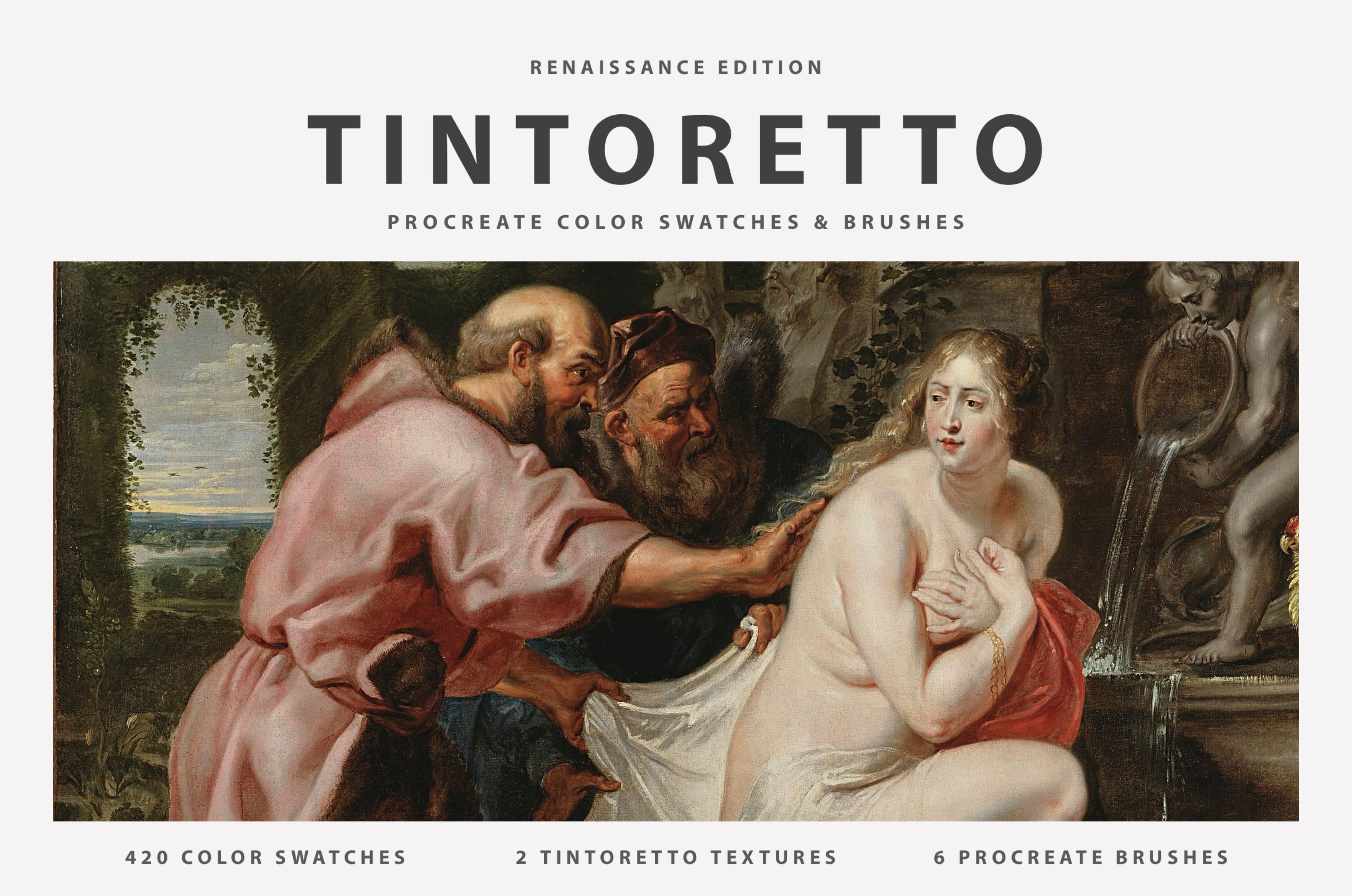 Tintoretto Procreate Brushes & Color Palettes