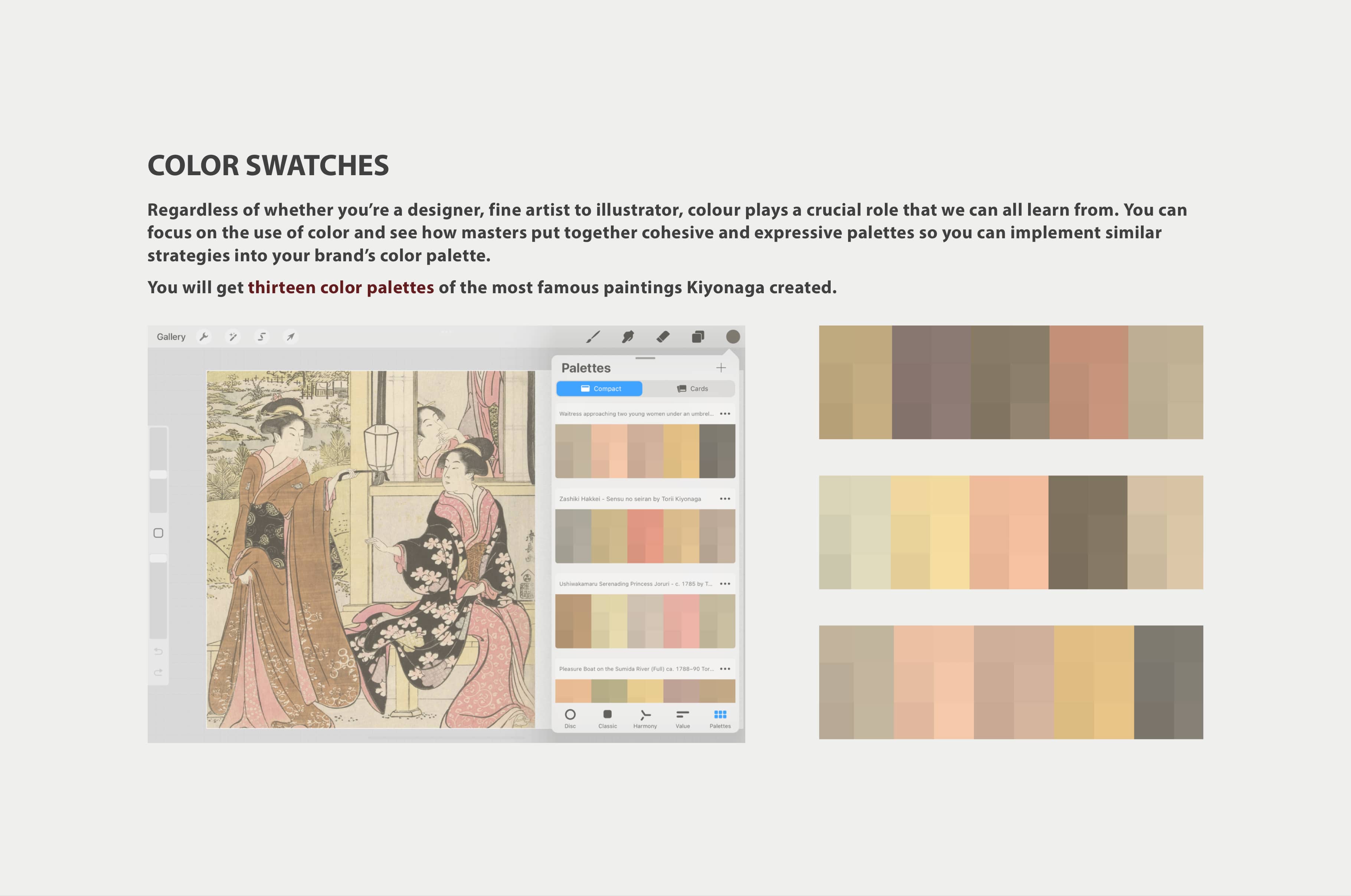 Torii Kiyonaga Procreate Kit