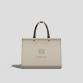 Tote Bag Mockup With Luxury Leather