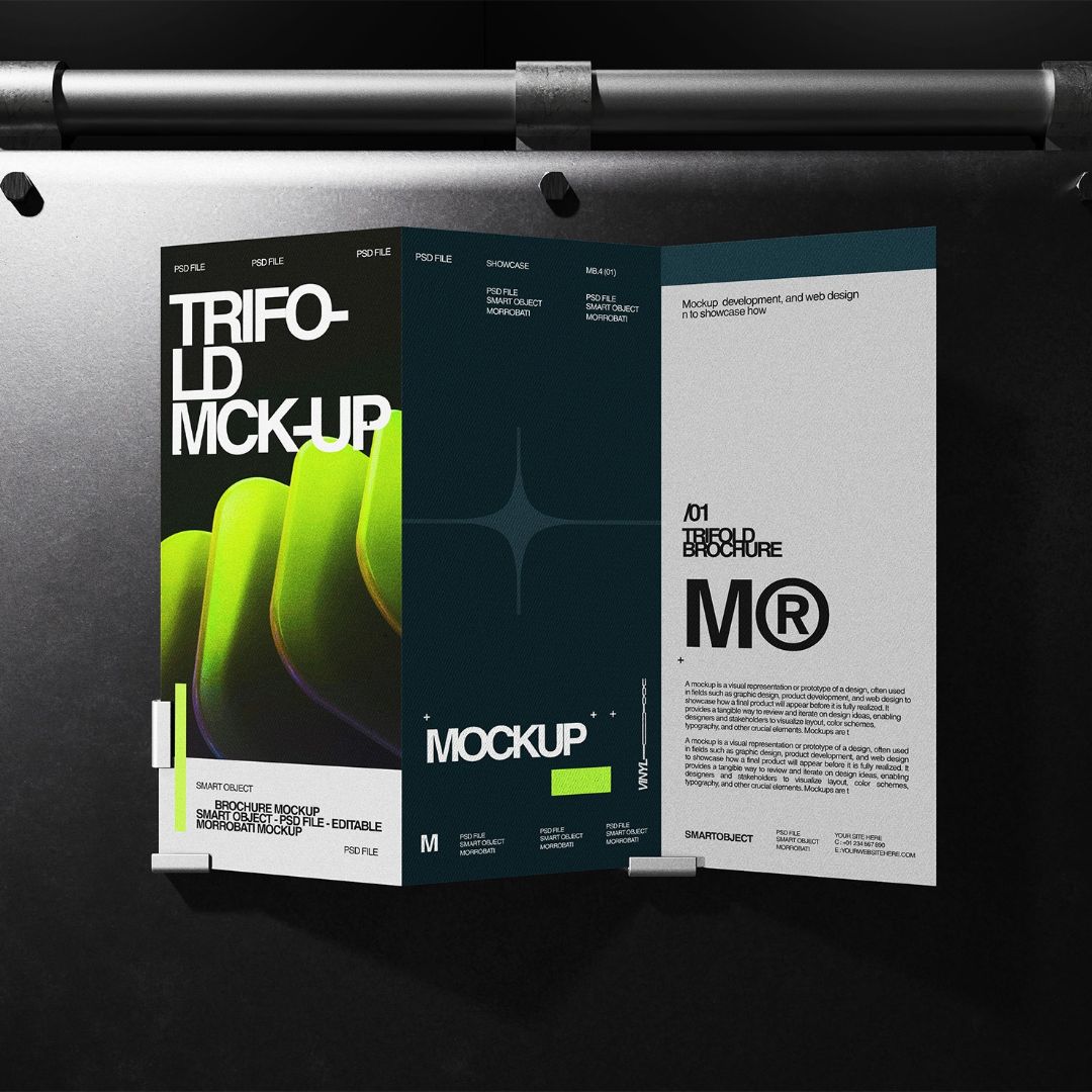 Trifold Brochure Mockup by Morrobati, preview 1