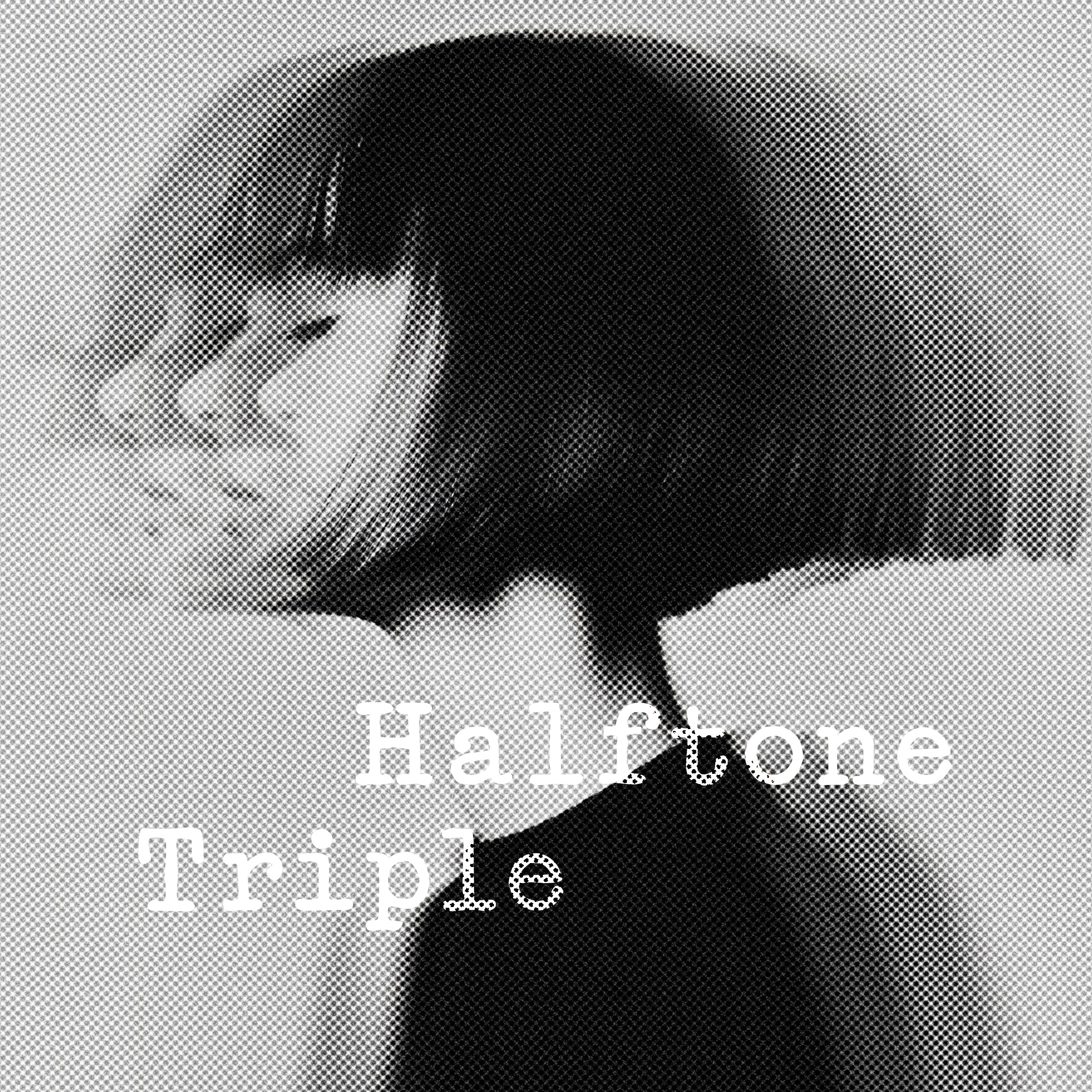 Triple Halftone Screenprint Photo Effect