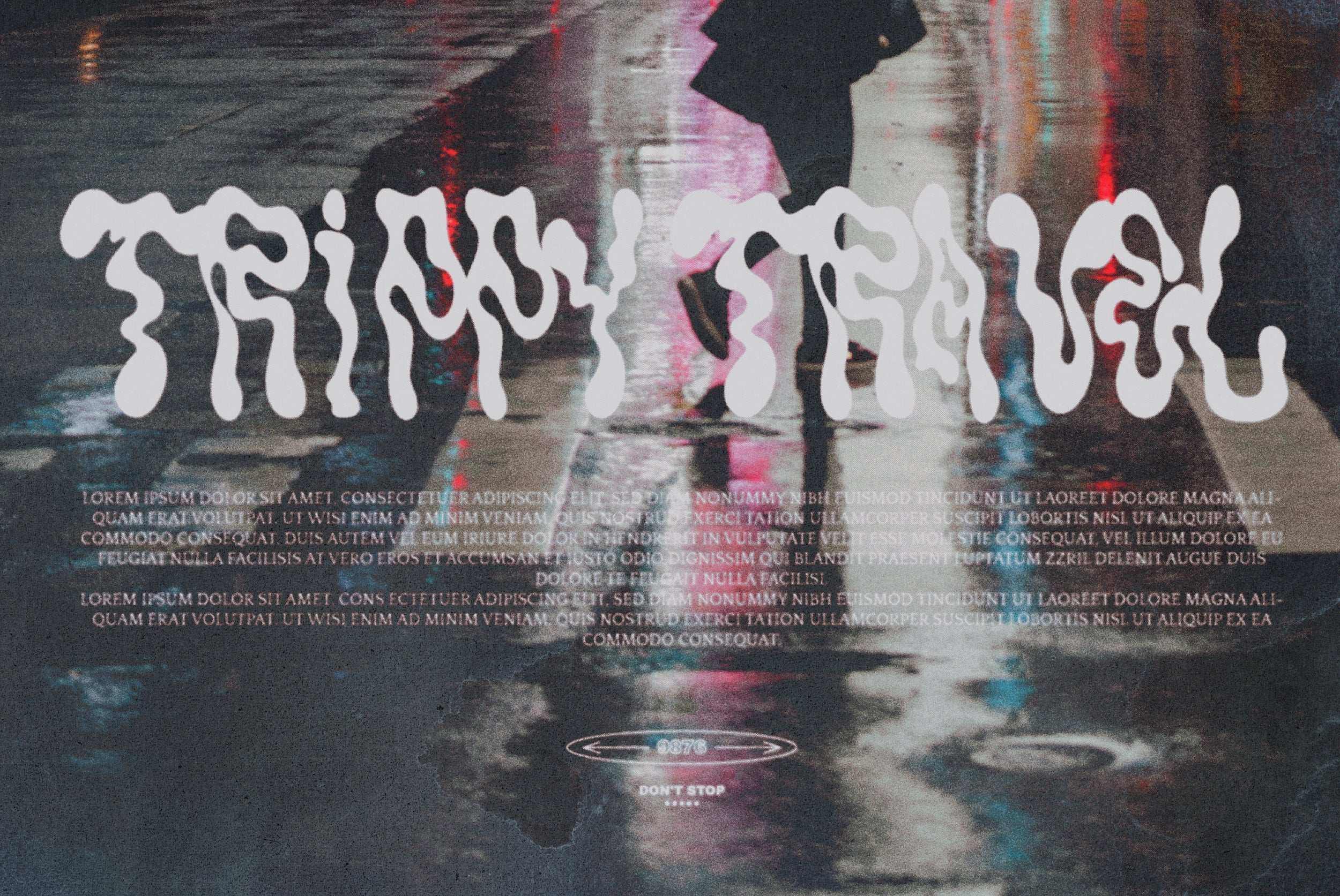 Umidus font - Trippy Liquid Font