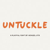 Untuckle Playful All-Caps Handwritten Font