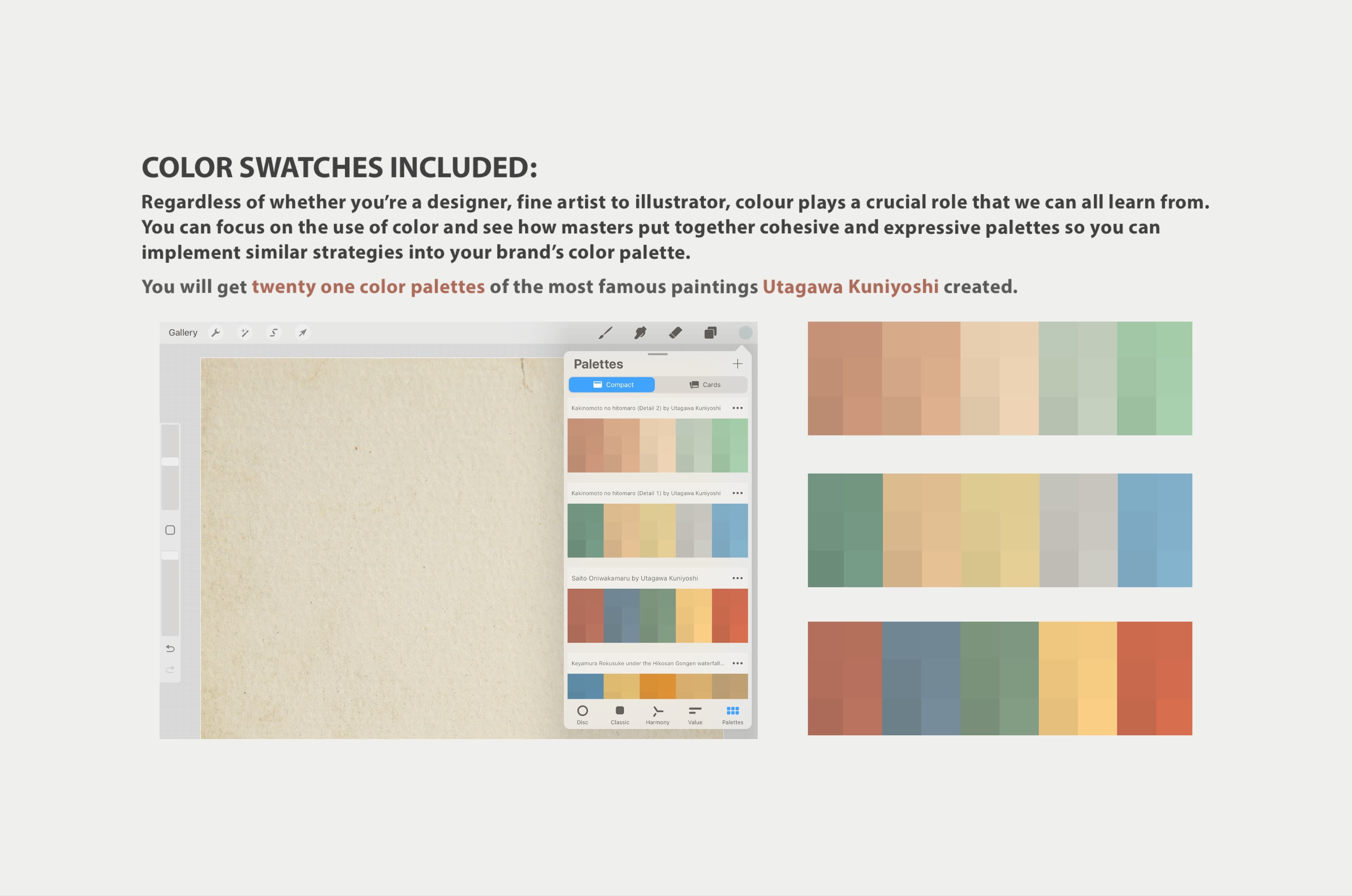 Utagawa Kuniyoshi Procreate Kit