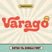 Varago Retro 70's Bubble Font