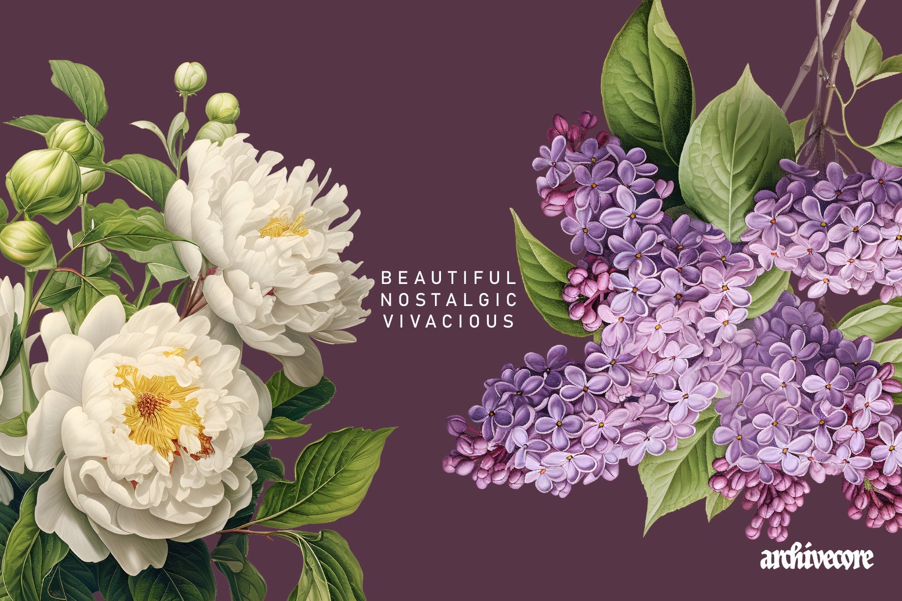 Vintage Book Of Flowers Clipart