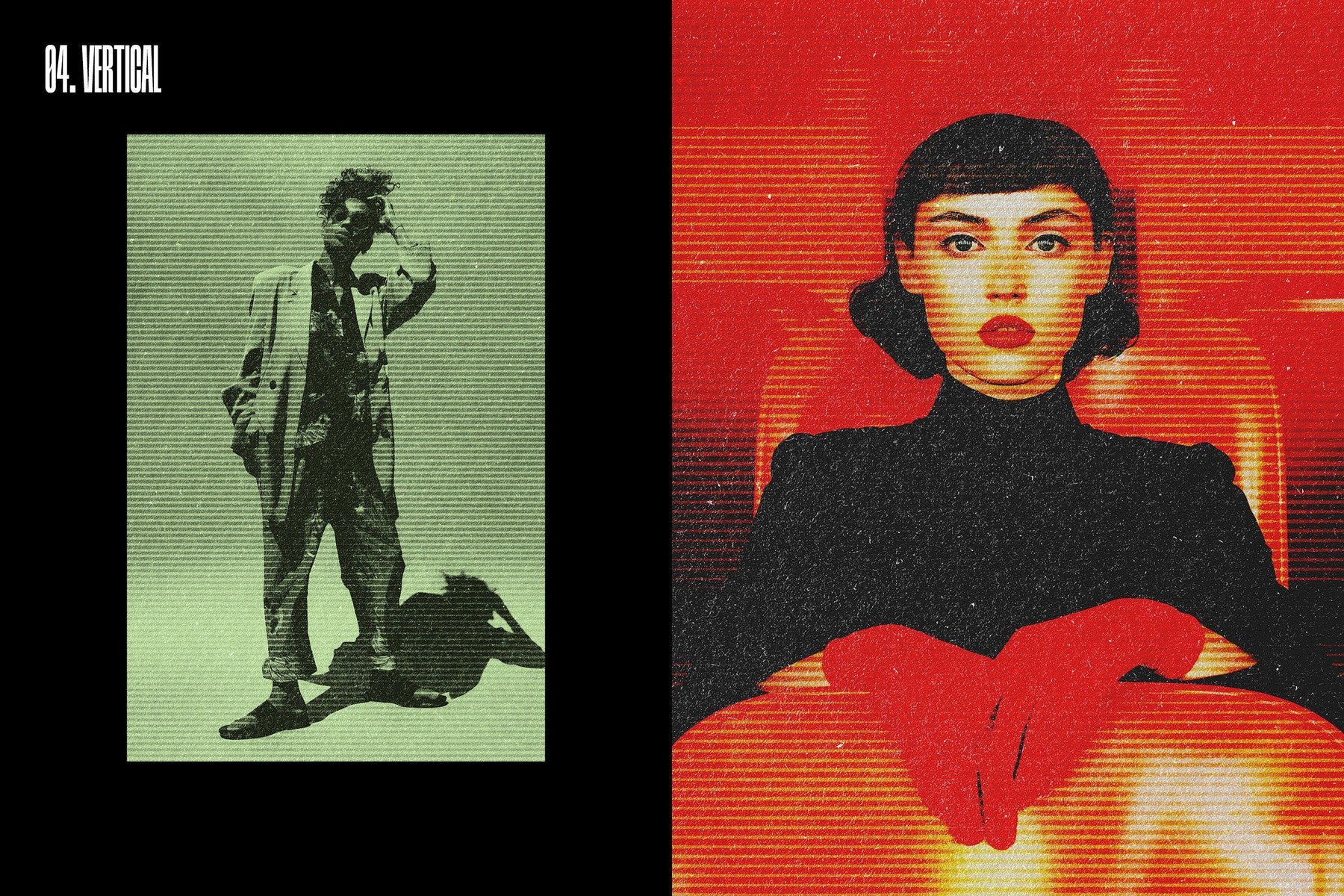 Vintage Halftone Photo Effect