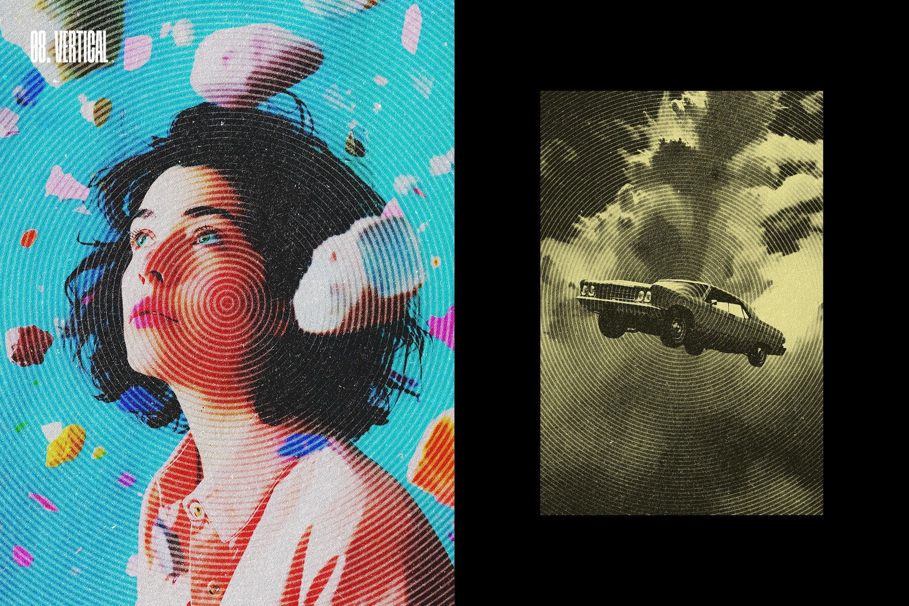 Vintage Halftone Photo Effect