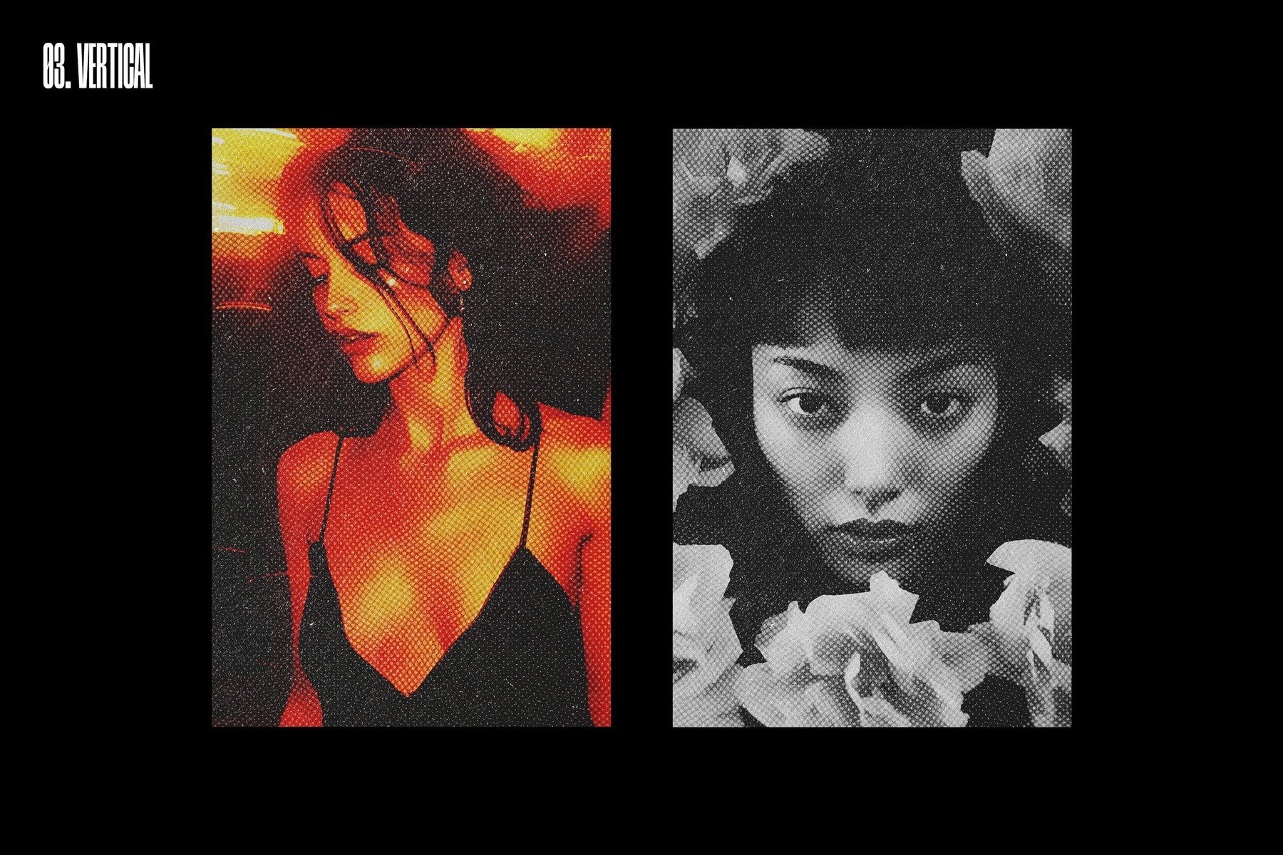 Vintage Halftone Photo Effect