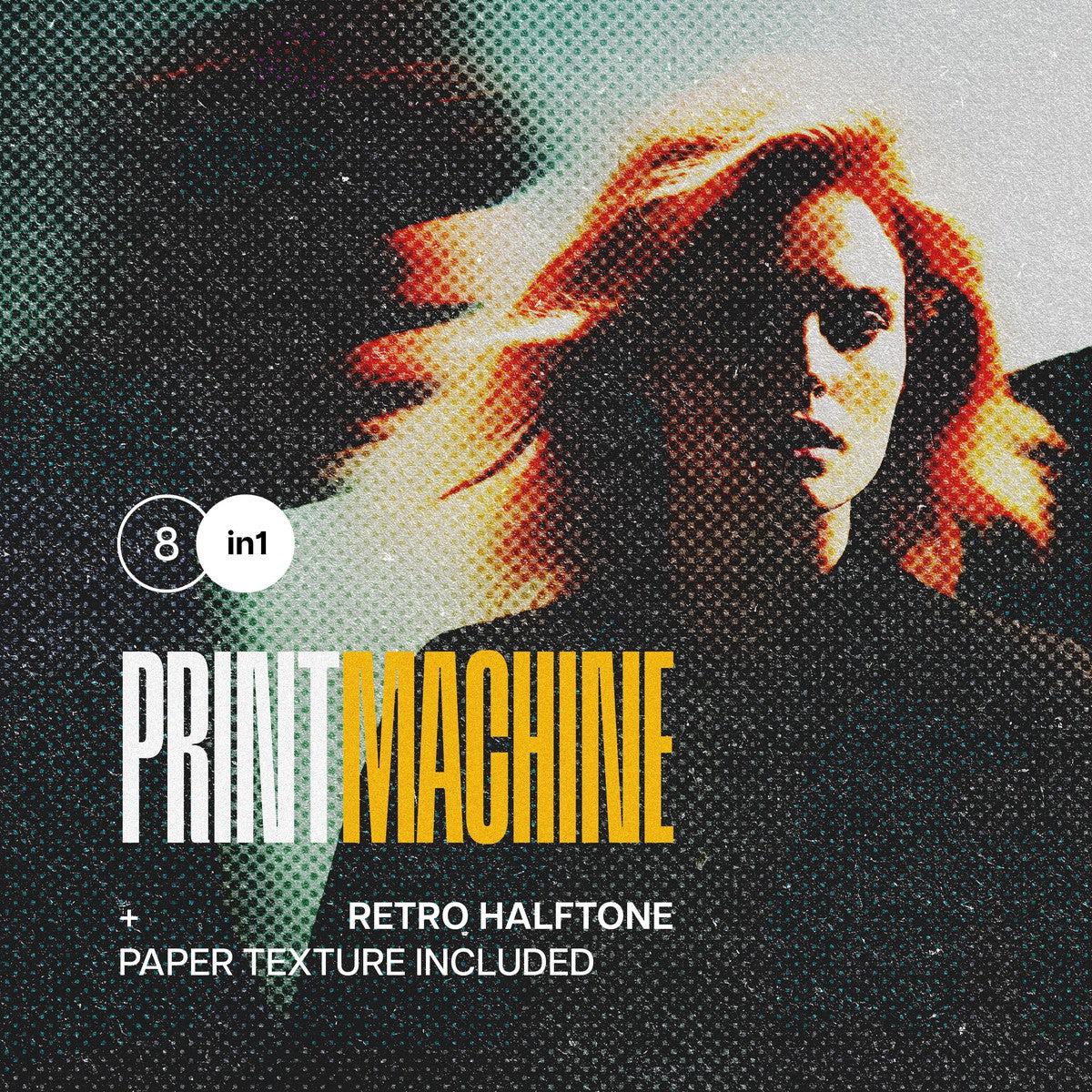 Vintage Halftone Photo Effect