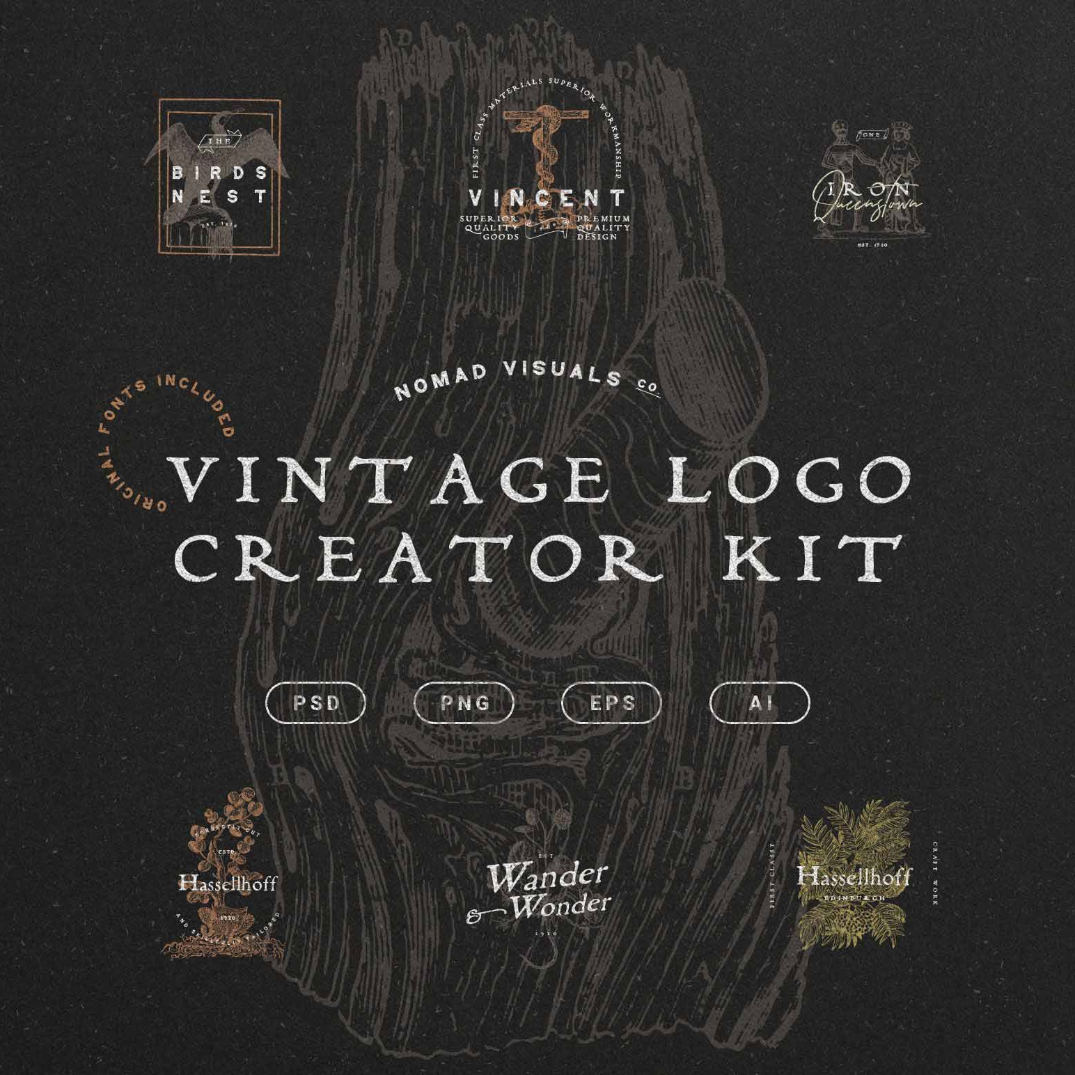 Vintage Logo Creator Kit