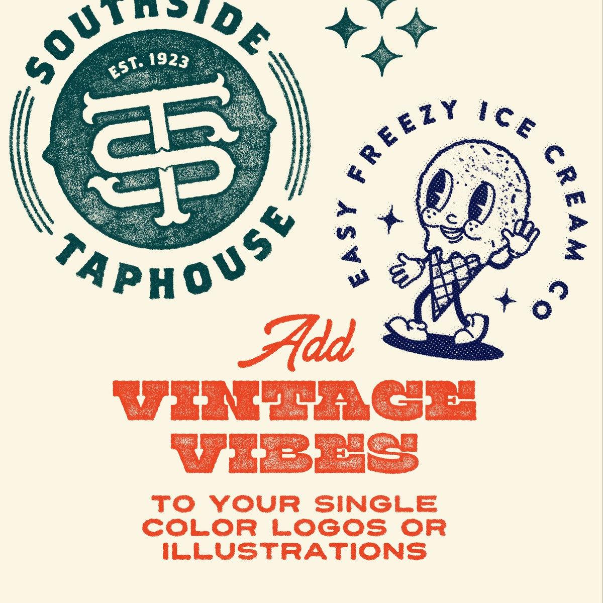 Vintage Stamp Texture Effect