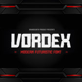Vordex Modern Futuristic Font
