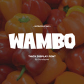 Wambo Thick Display Font