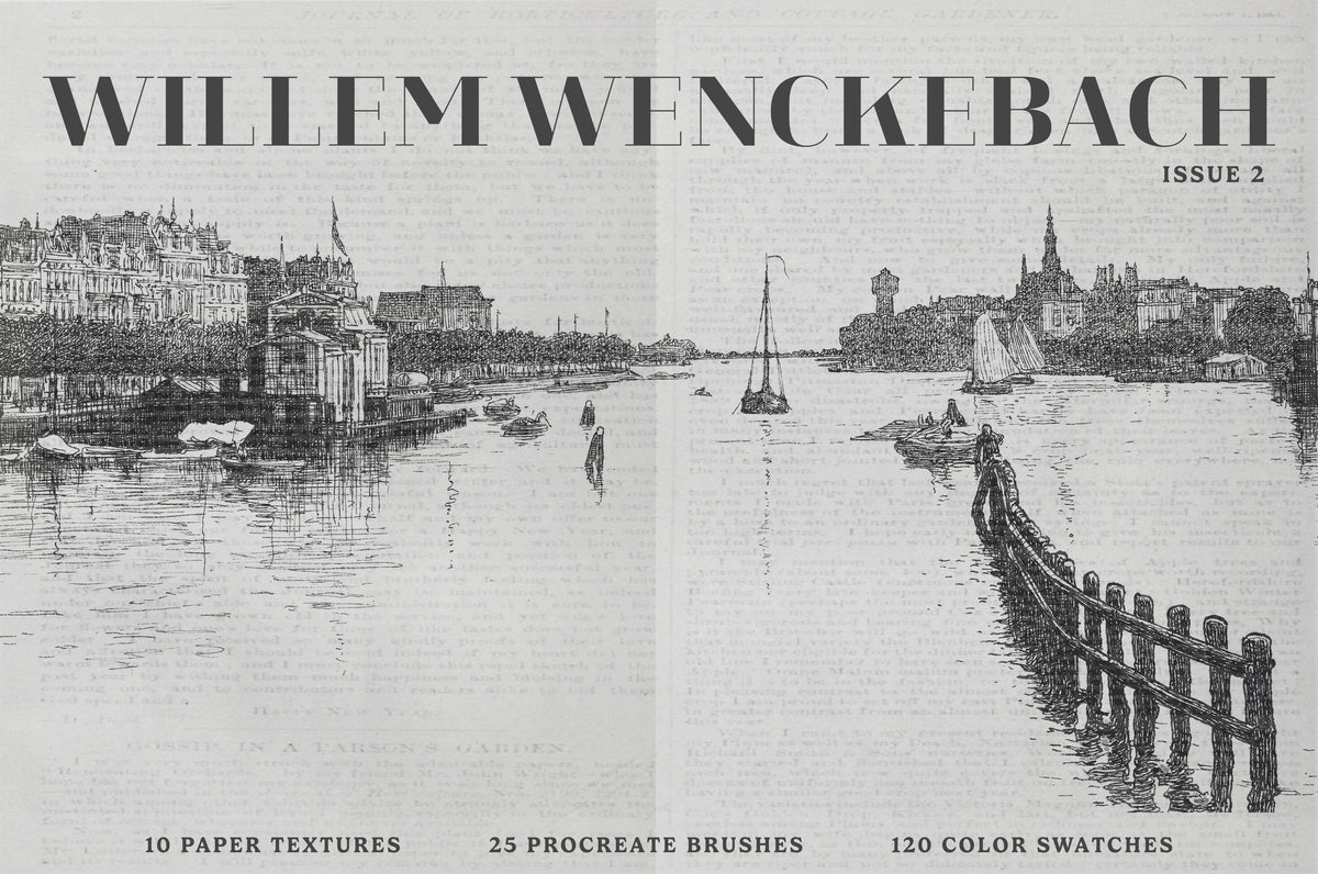 Willem Wenckebach Procreate Kit (Free Download) by Digi Life, preview 2