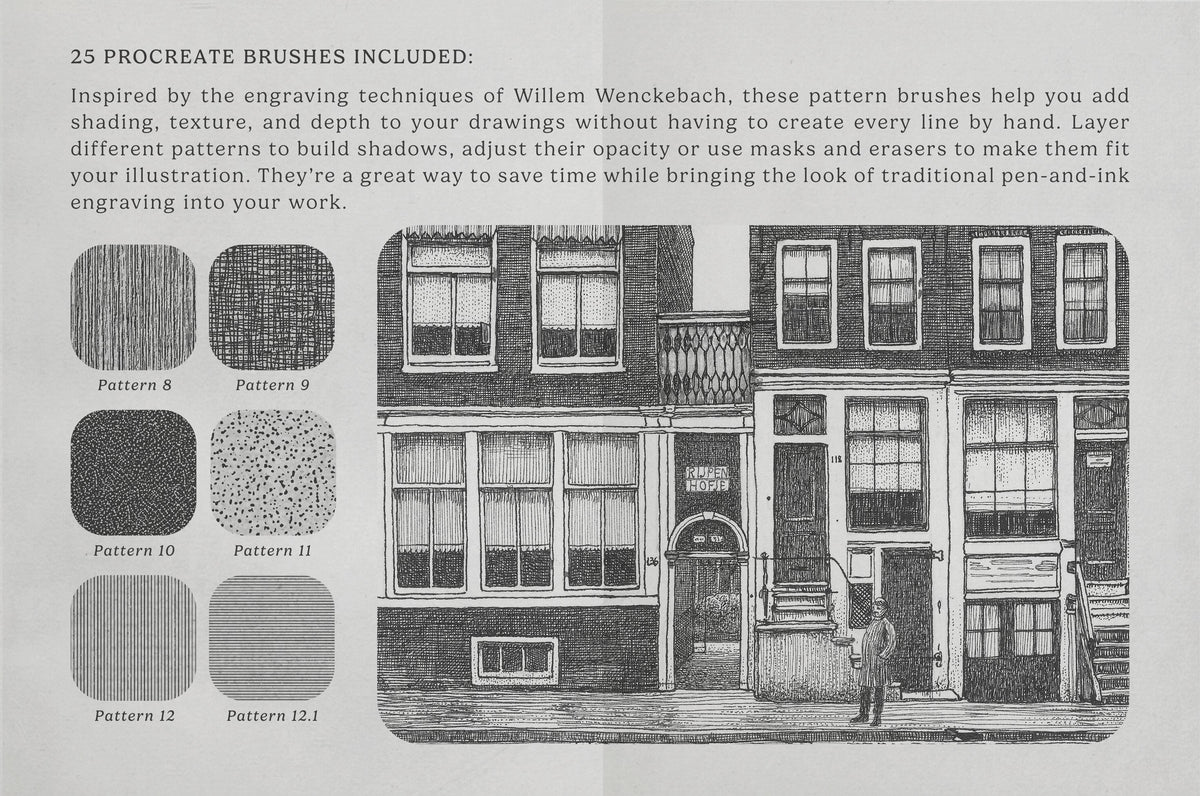 Willem Wenckebach Procreate Kit (Free Download) by Digi Life, preview 4