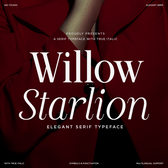 Willow Starlion - Elegant Modern Serif Font