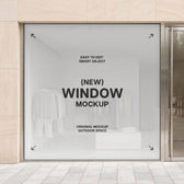 Window Sticker Mockup